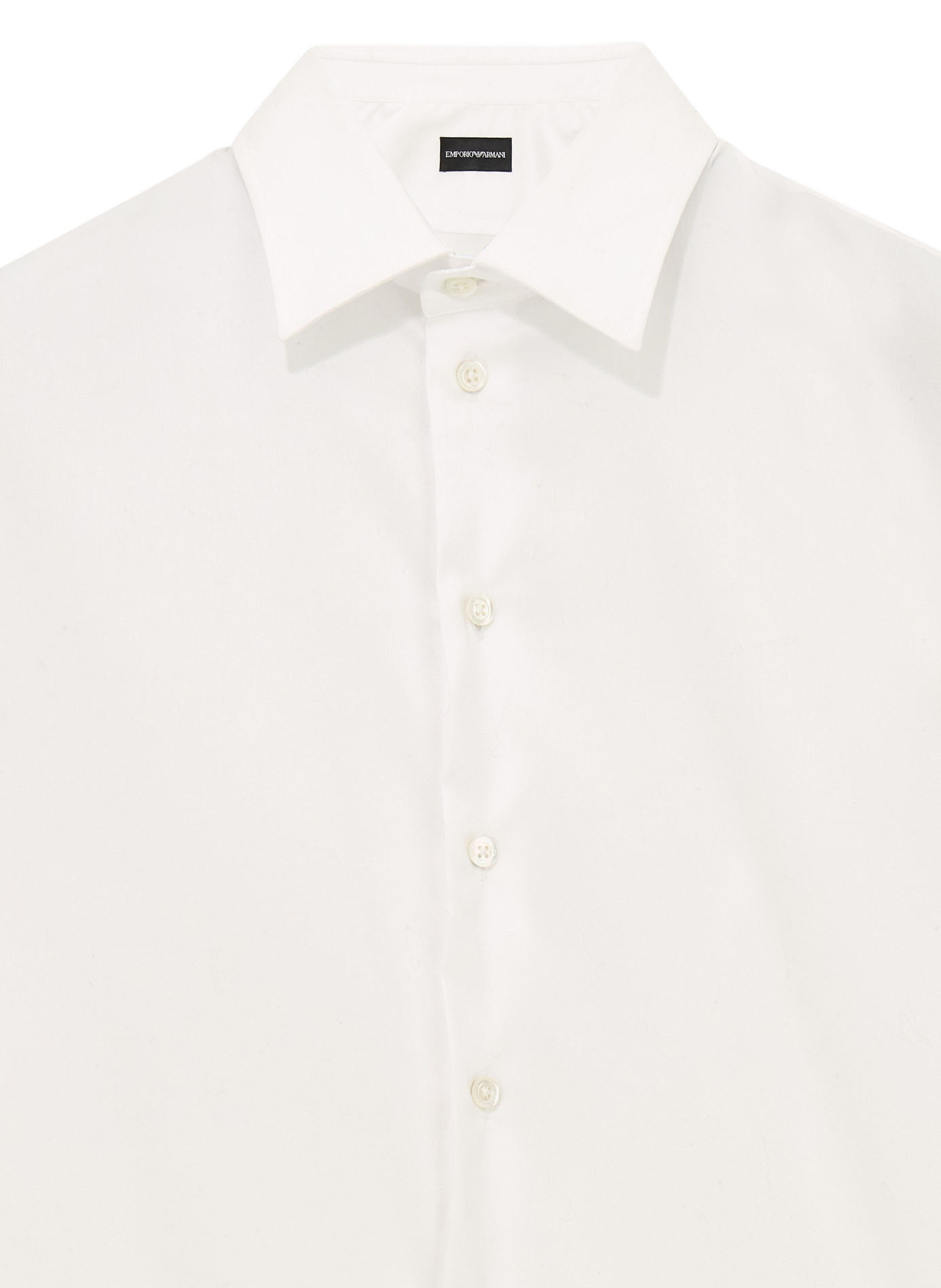 Plain straight shirt EMPORIO ARMANI White