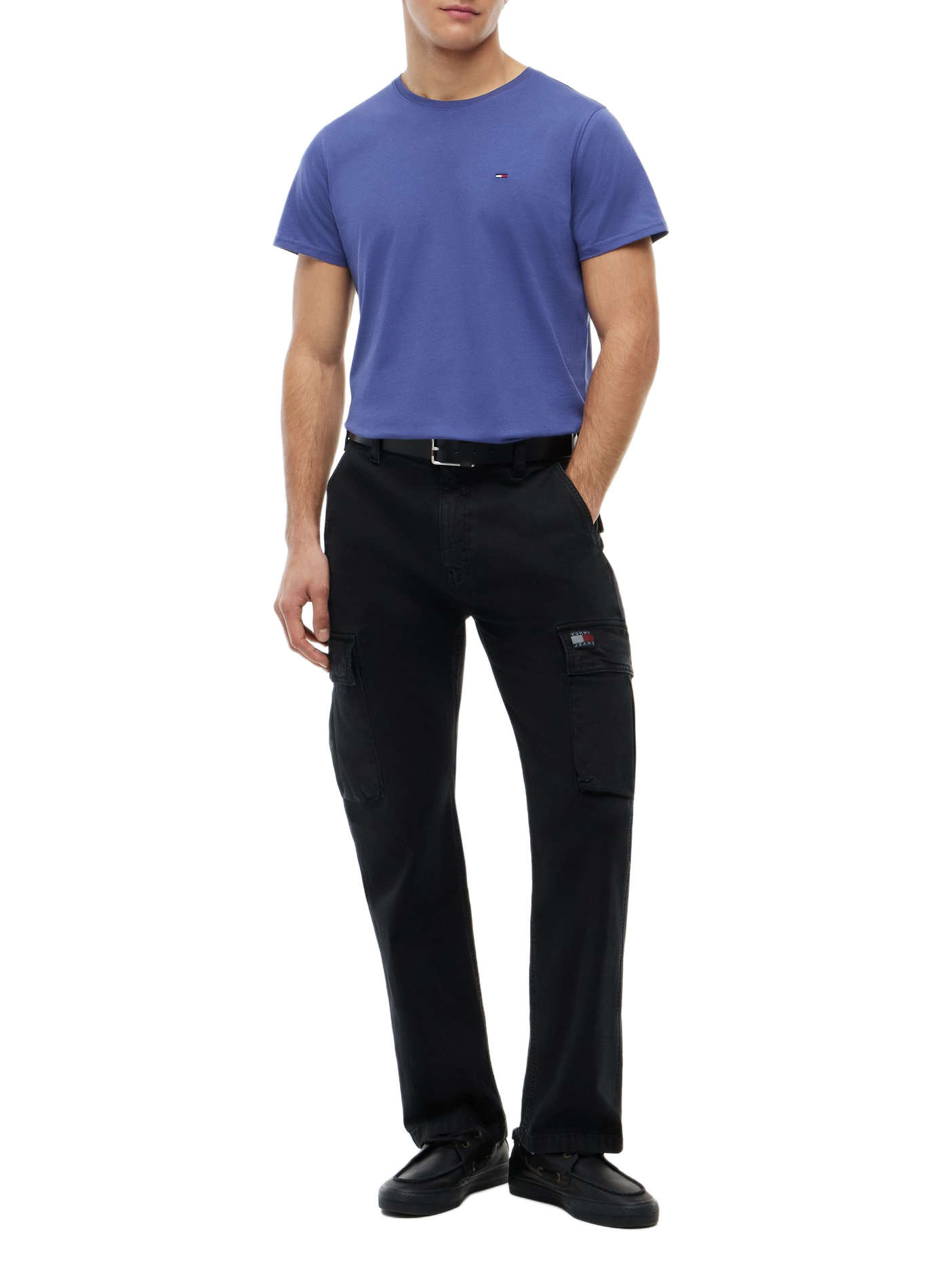 Straight-fit organic cotton T-shirt TOMMY HILFIGER Blue