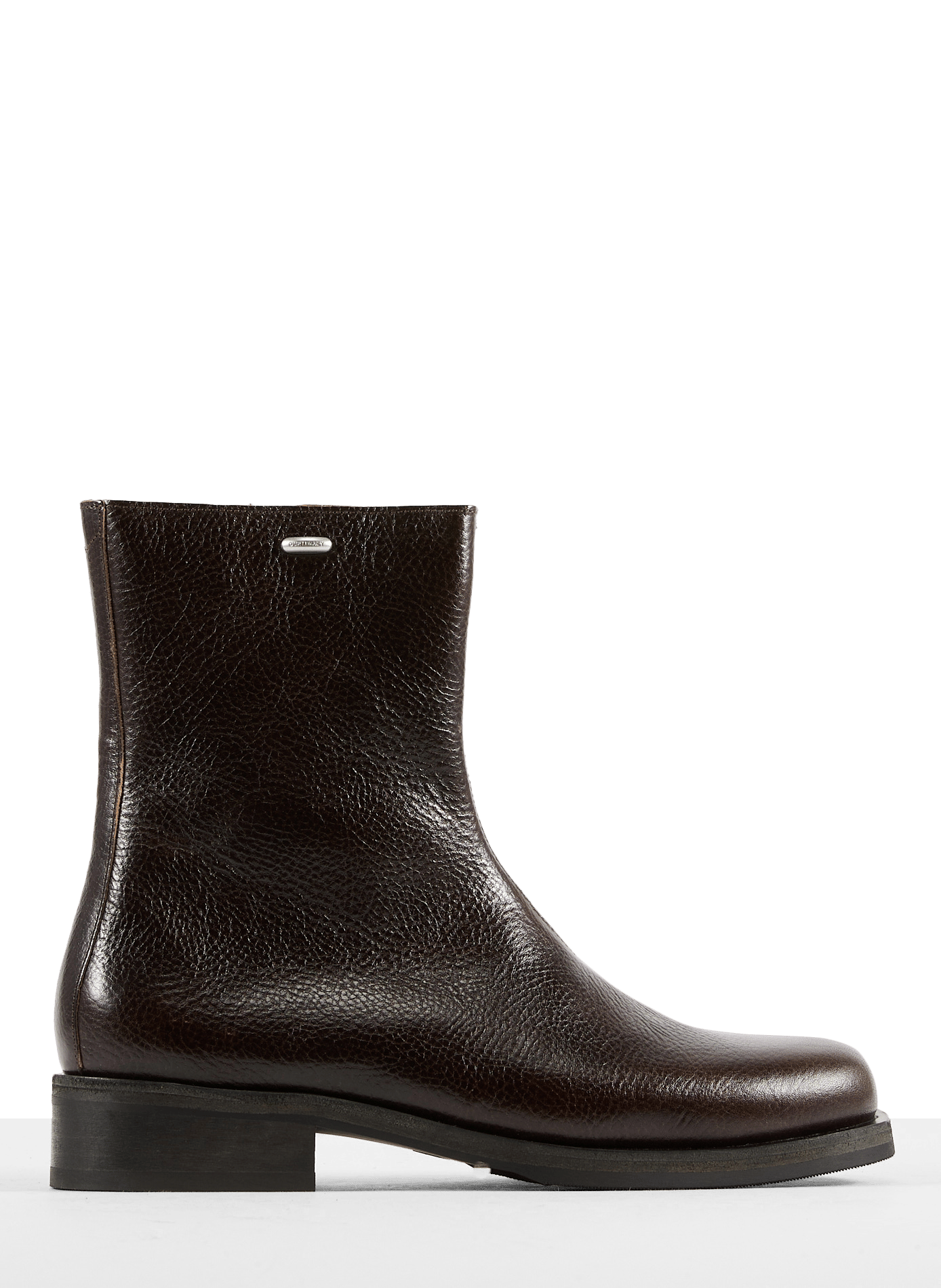Deep Americano Leather Ankle Boots OUR LEGACY Brown