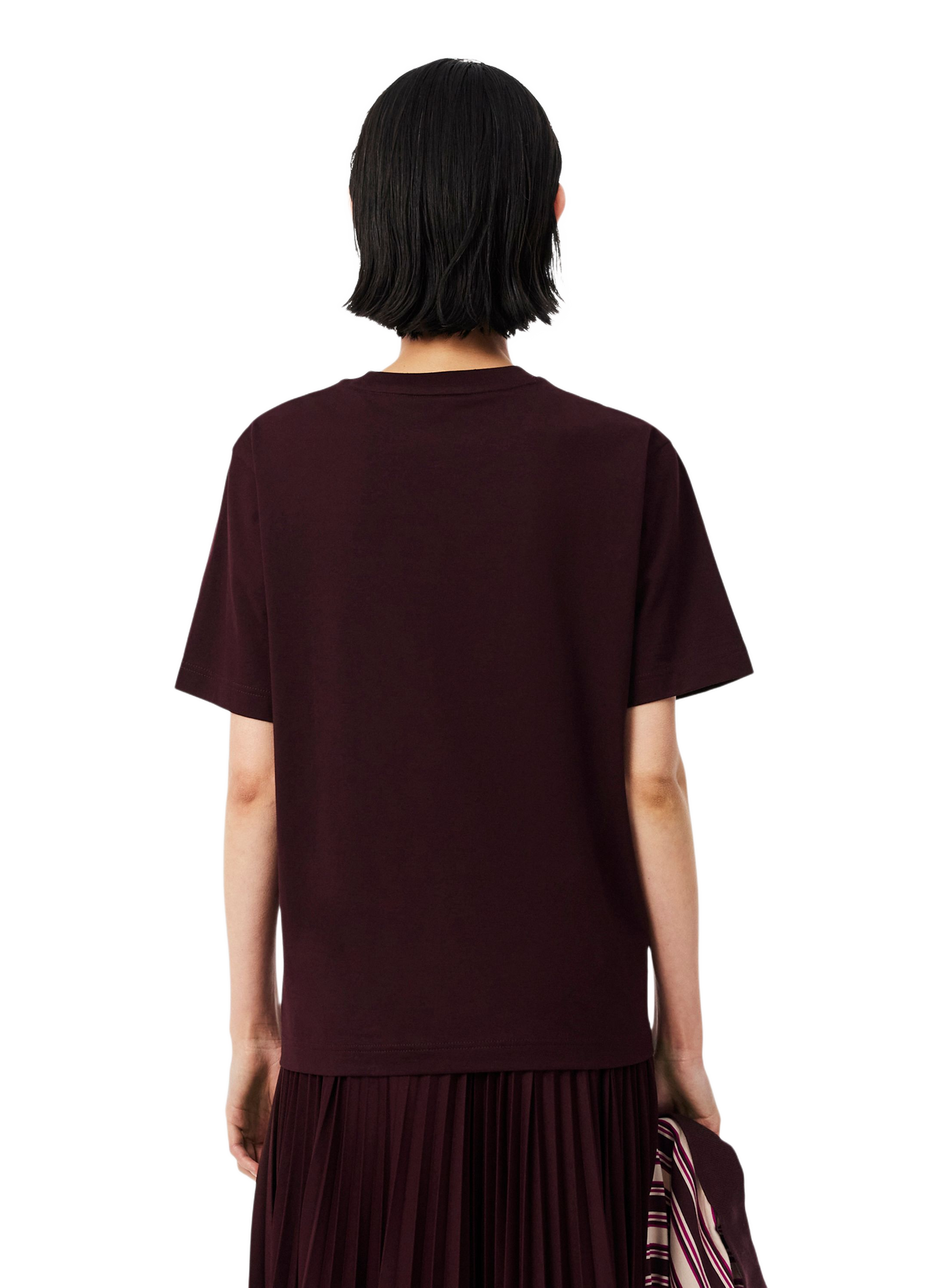 T-shirt en coton LACOSTE Violet