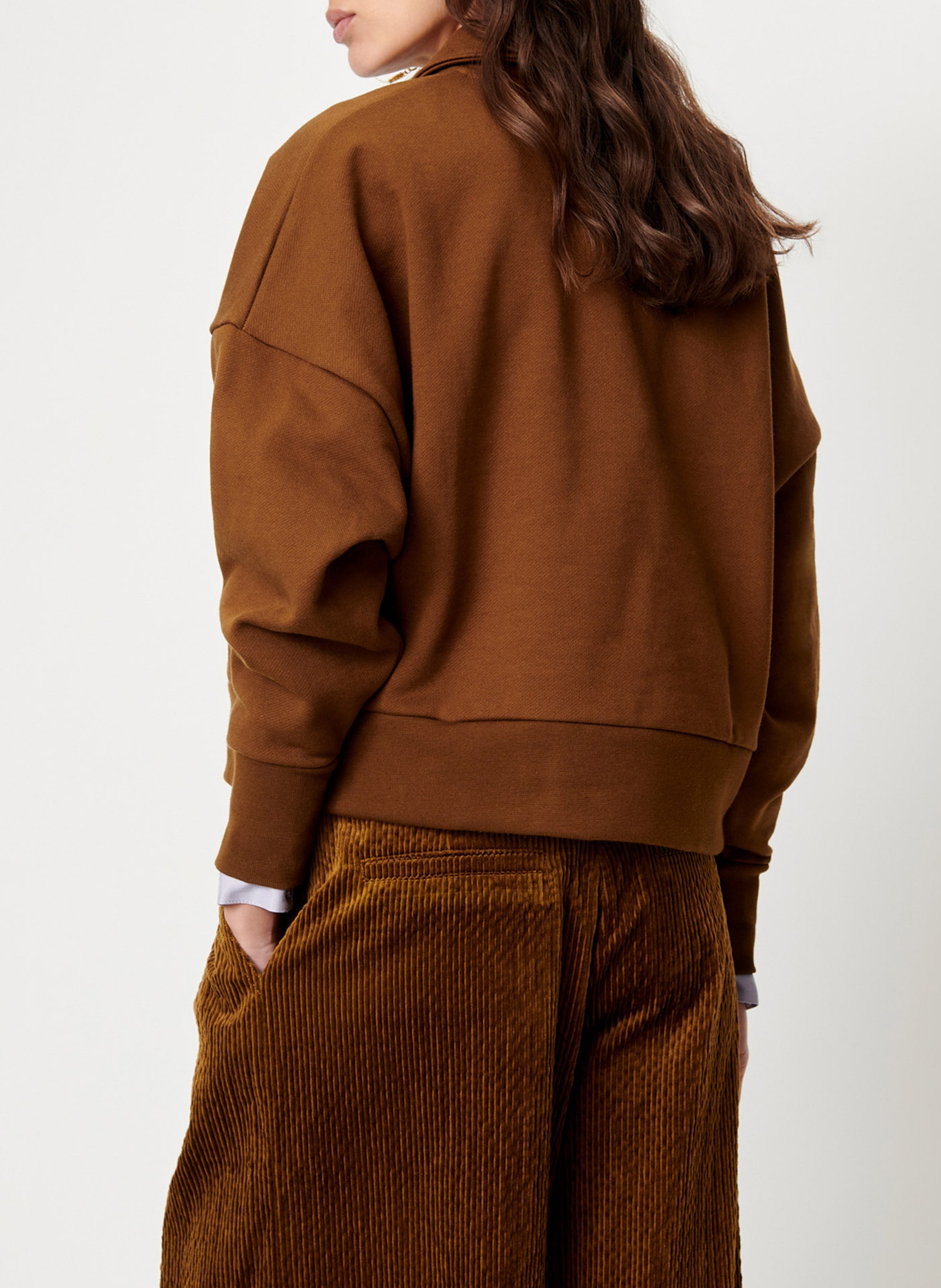 Sweat oversize en coton blove SESSUN Marron