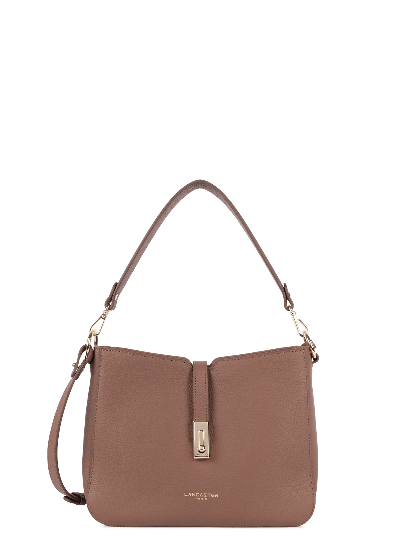 Grand sac besace - milano horizon LANCASTER Marron