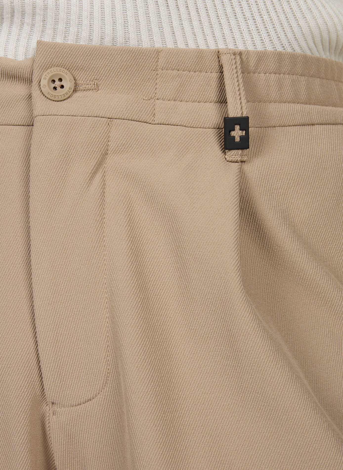Pantalon à pinces Lui en toile STRELLSON Beige