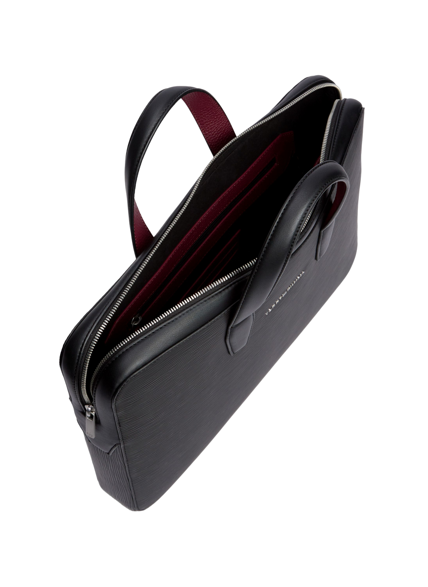 Strukturierte Laptoptasche TOMMY HILFIGER Schwarz