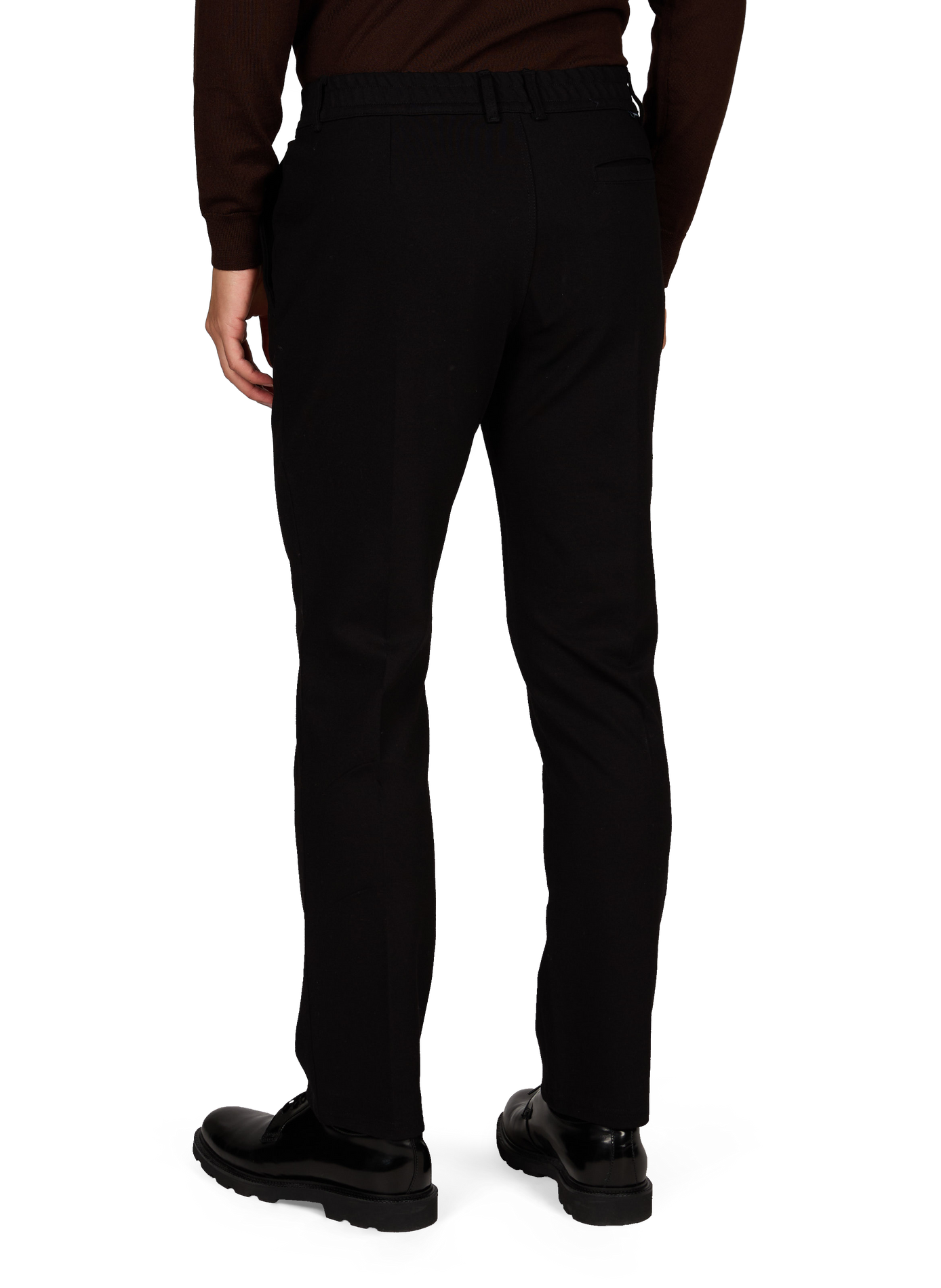 Plain slim-fit trousers 1789 CALA Black