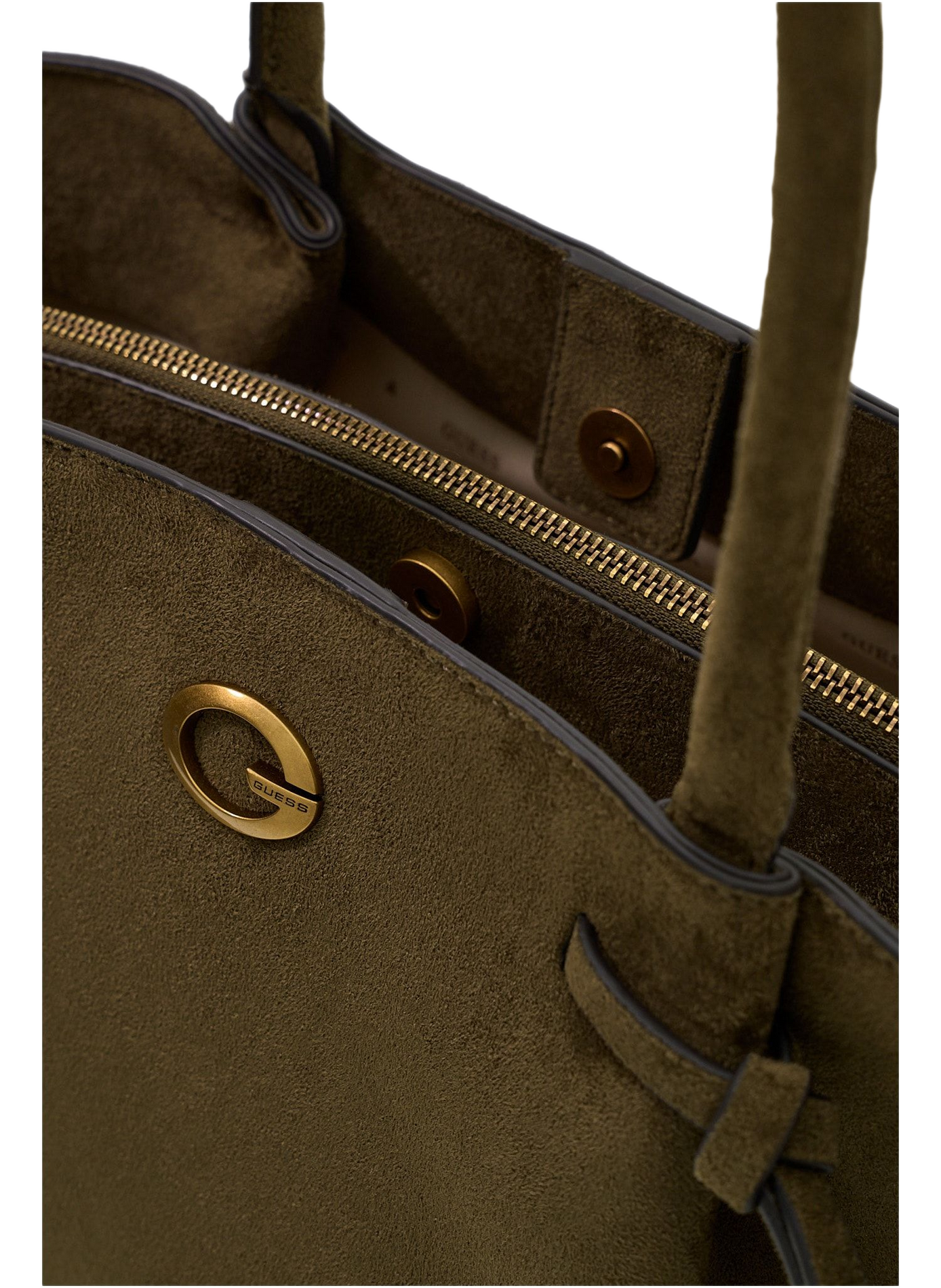 Sac tote en daim GUESS Vert