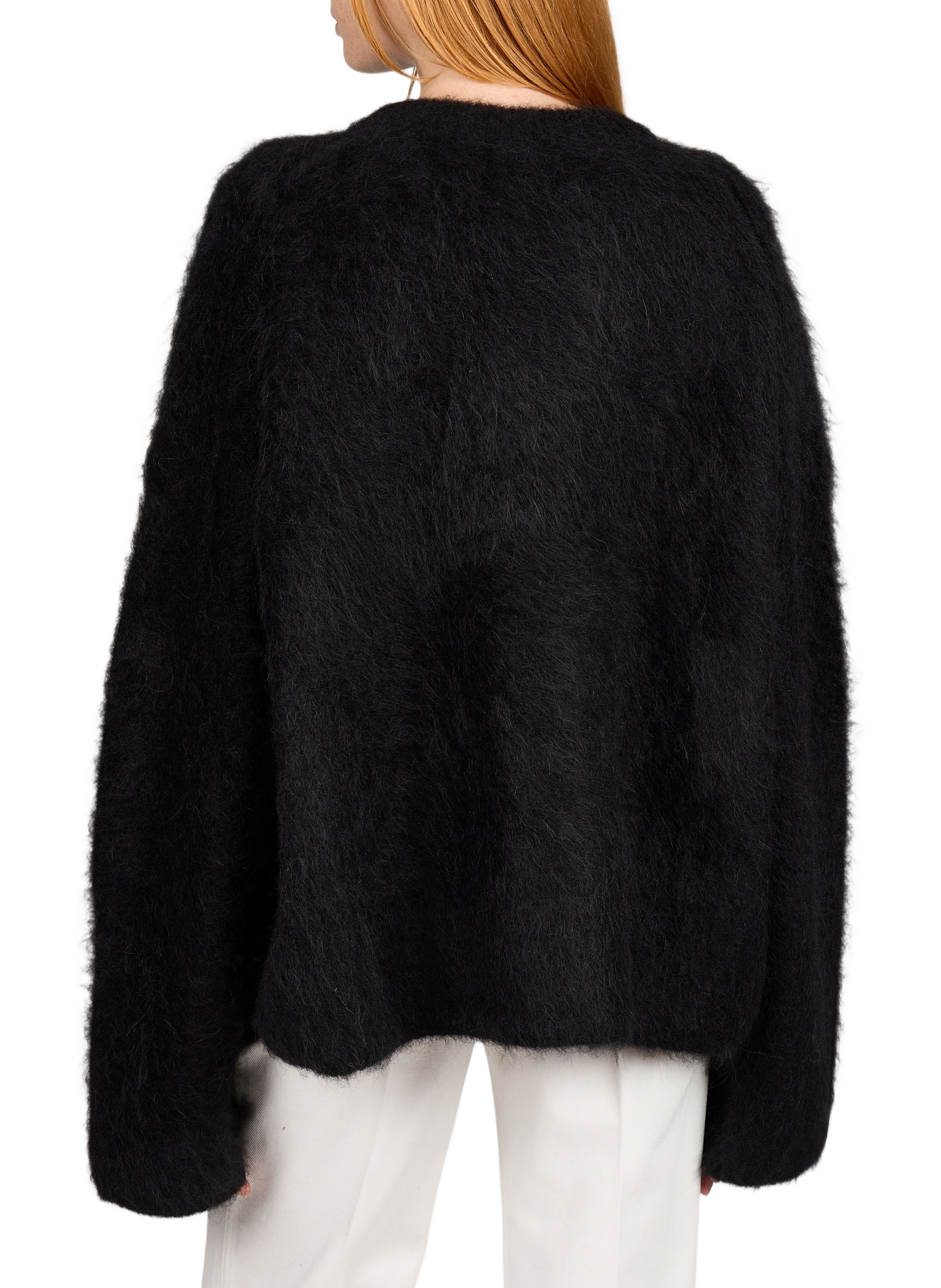 Pull oversize en laine mélangée TOTEME Noir