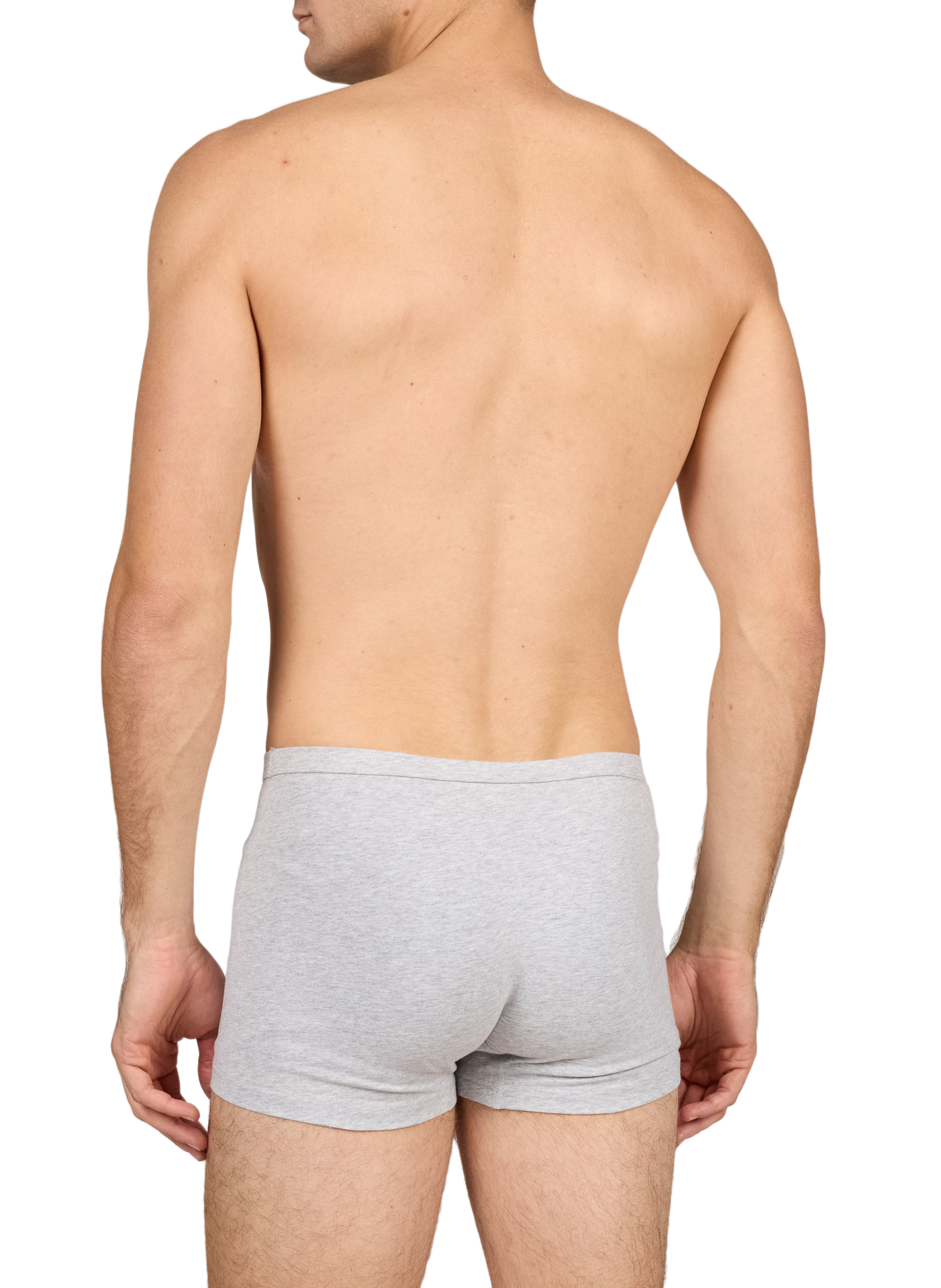 Set mit 3 einfarbigen Boxershorts AU PRINTEMPS PARIS Grau