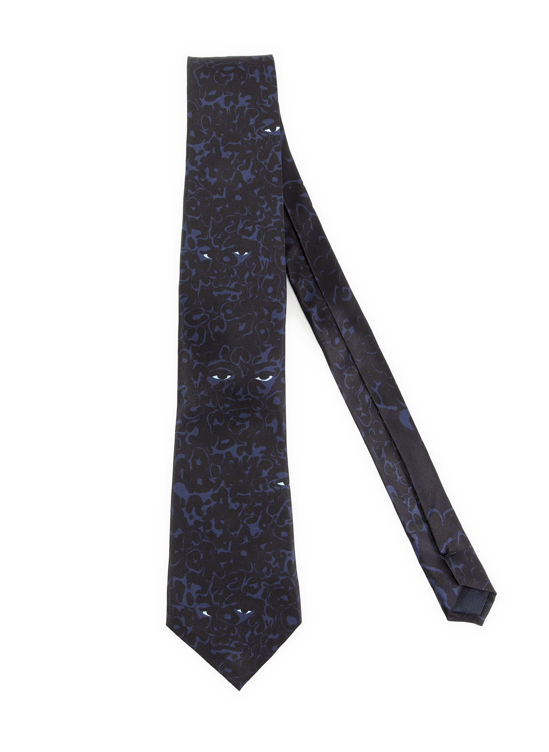 Zijden bedrukte stropdas KIDSUPER Blauw