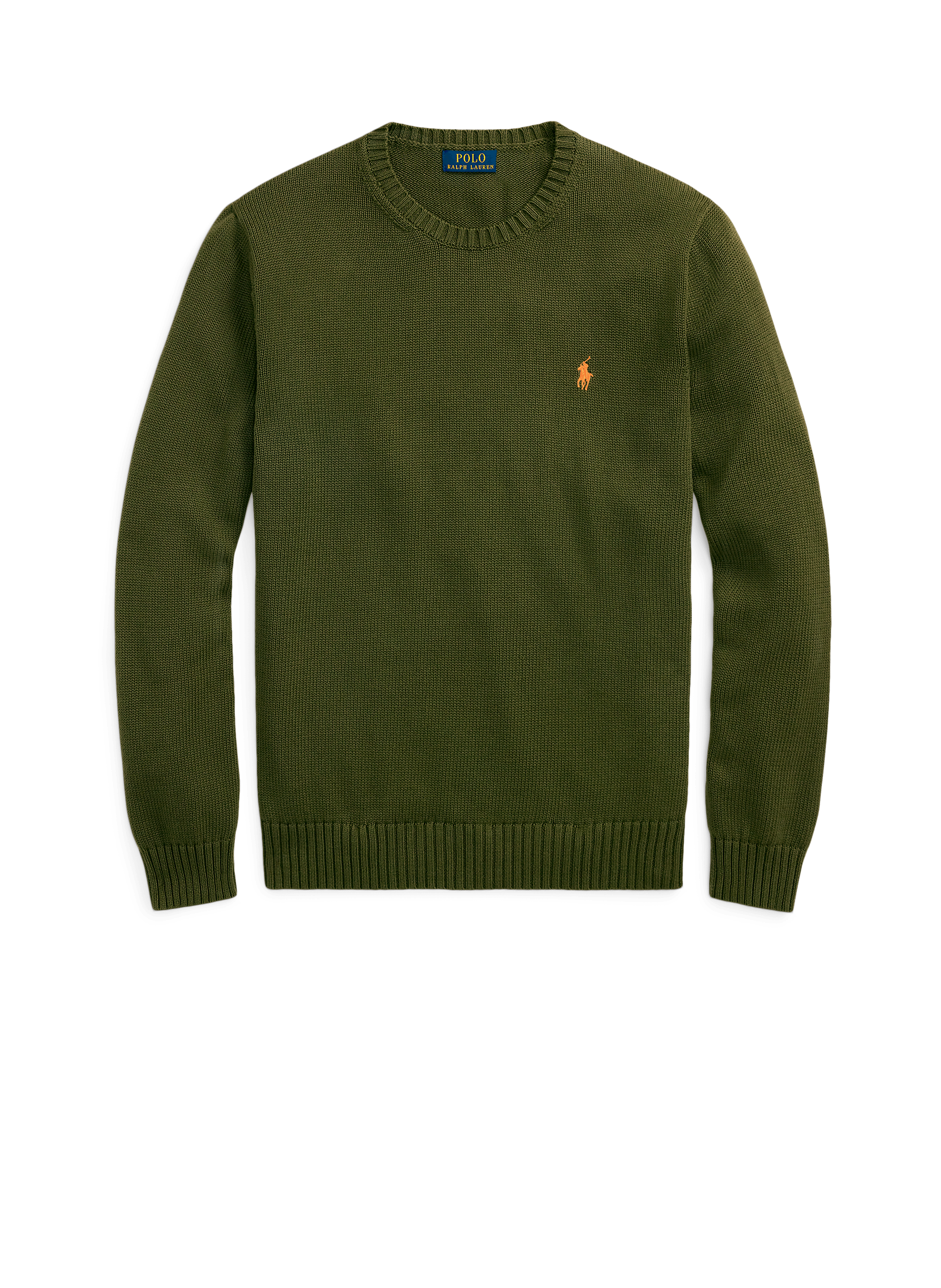 Straight cotton knit jumper POLO RALPH LAUREN Khaki