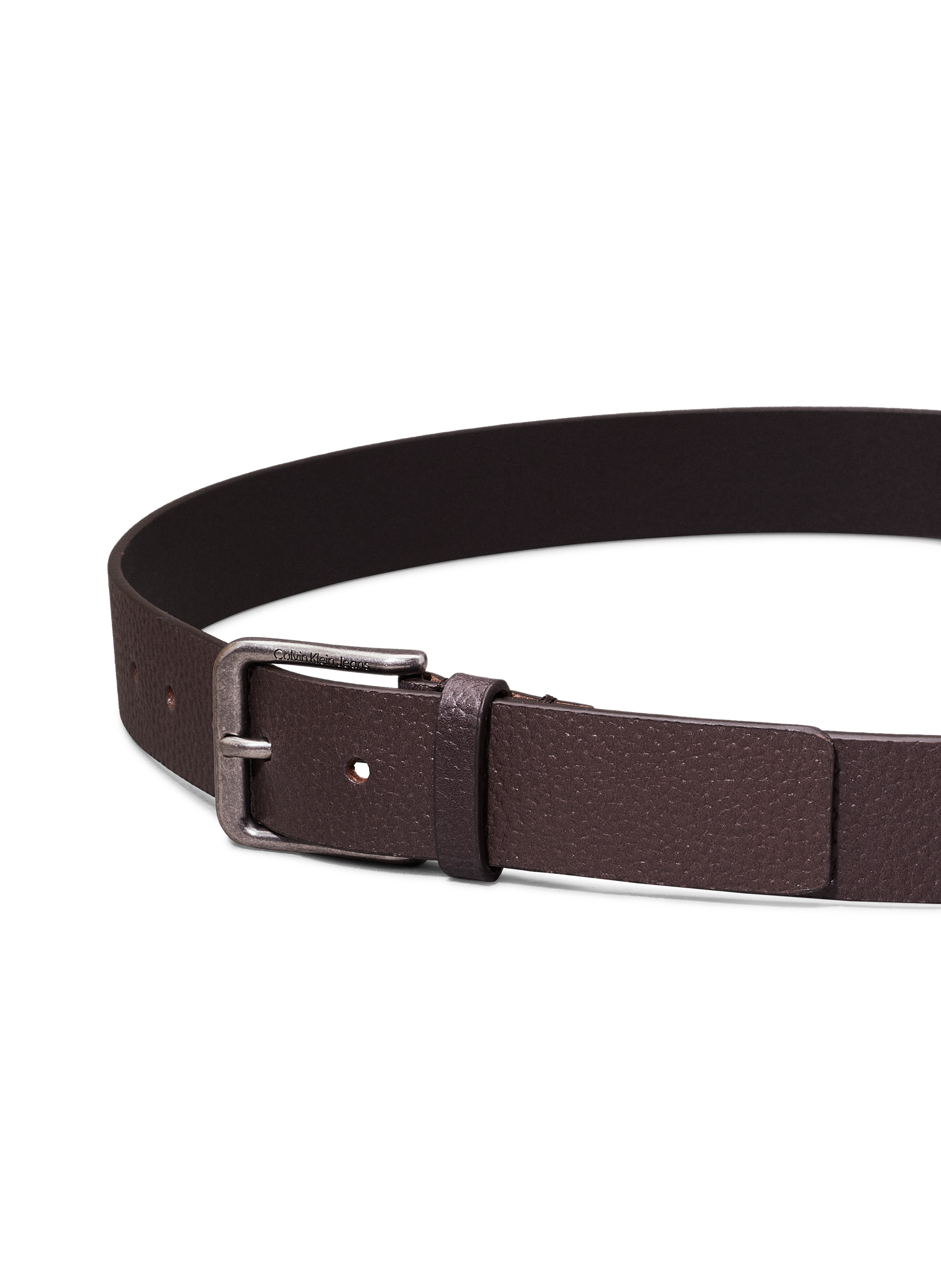 Ceinture réversible en cuir CALVIN KLEIN Marron