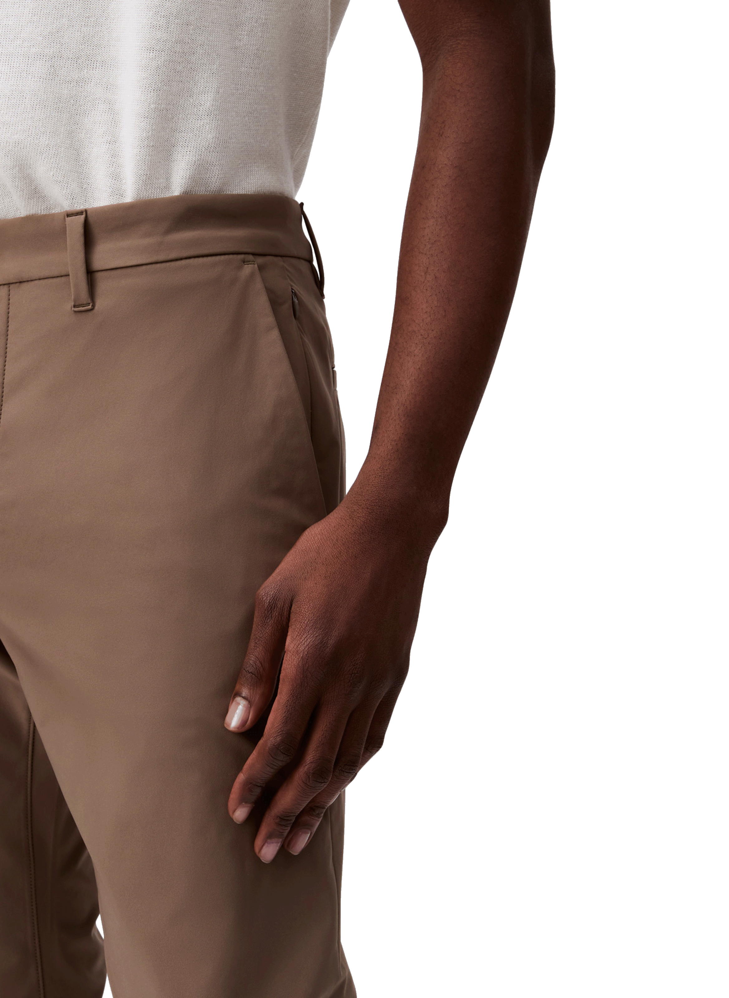 Slim Tech Stretch Pants CALVIN KLEIN Beige