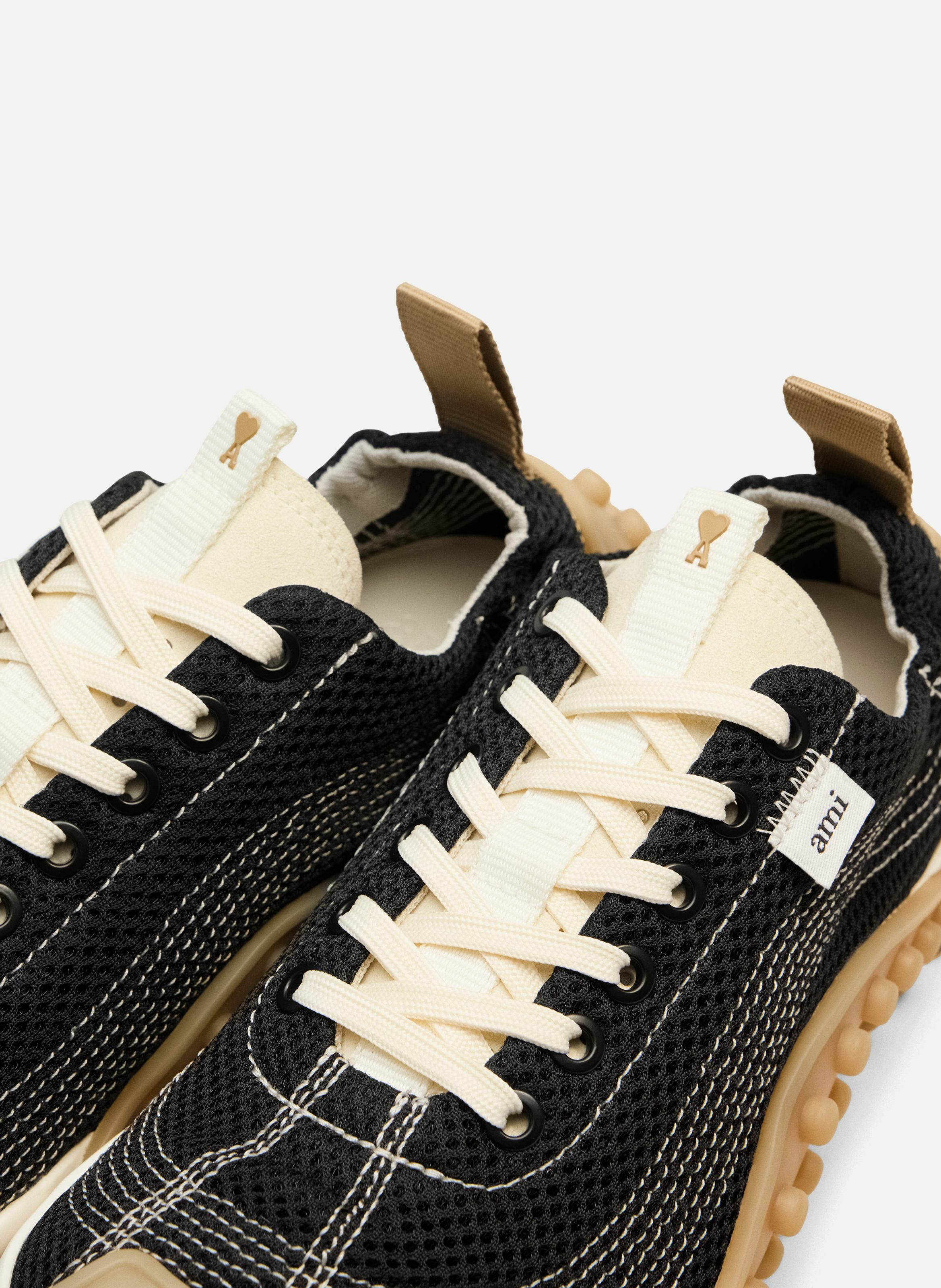 Sneakers mirage unisexes en mesh AMI PARIS Noir