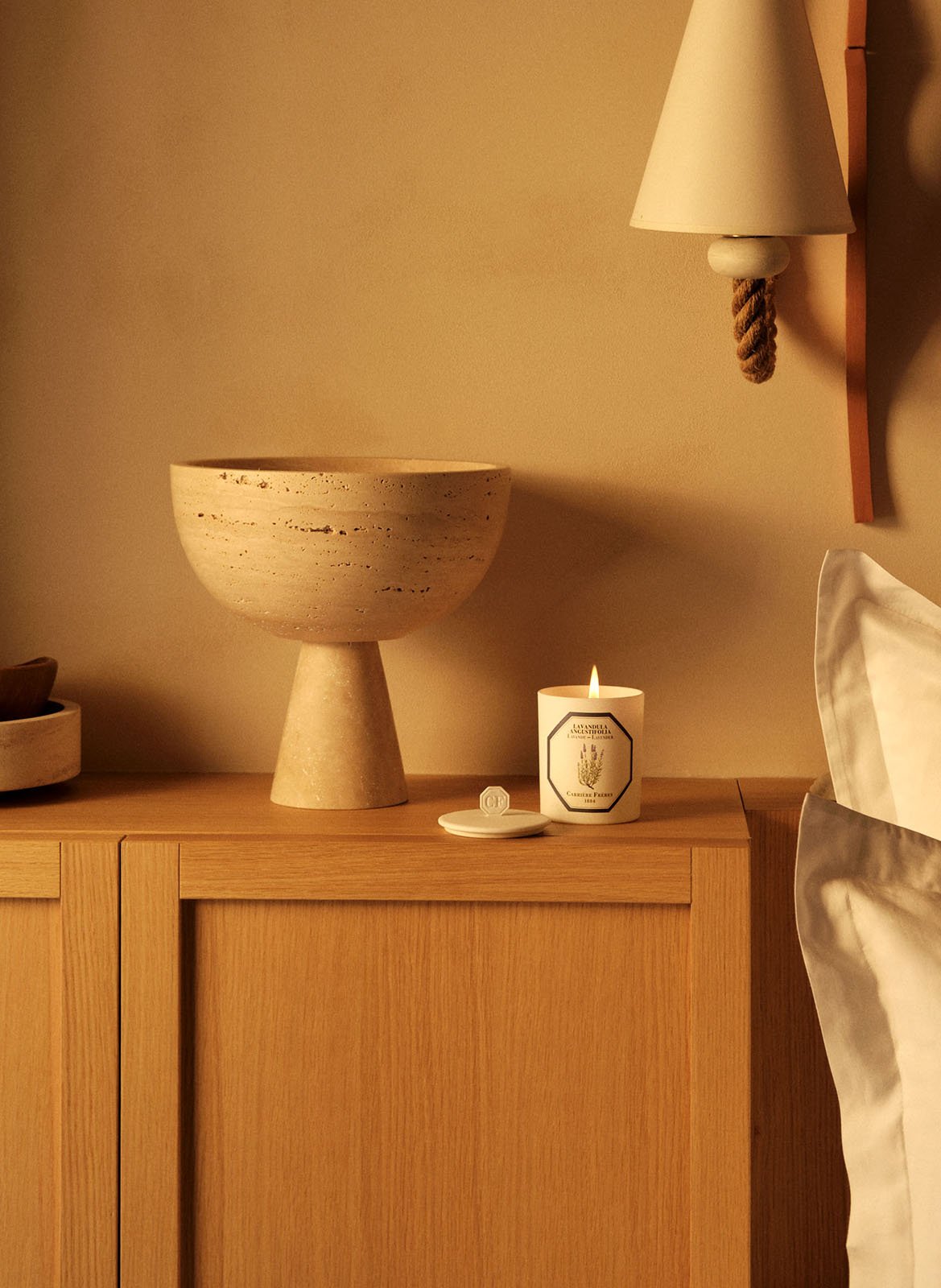 Lavender Scented Candle - Lavandula Angustifolia - 185 g (6.5 oz) CARRIERE FRERES No color