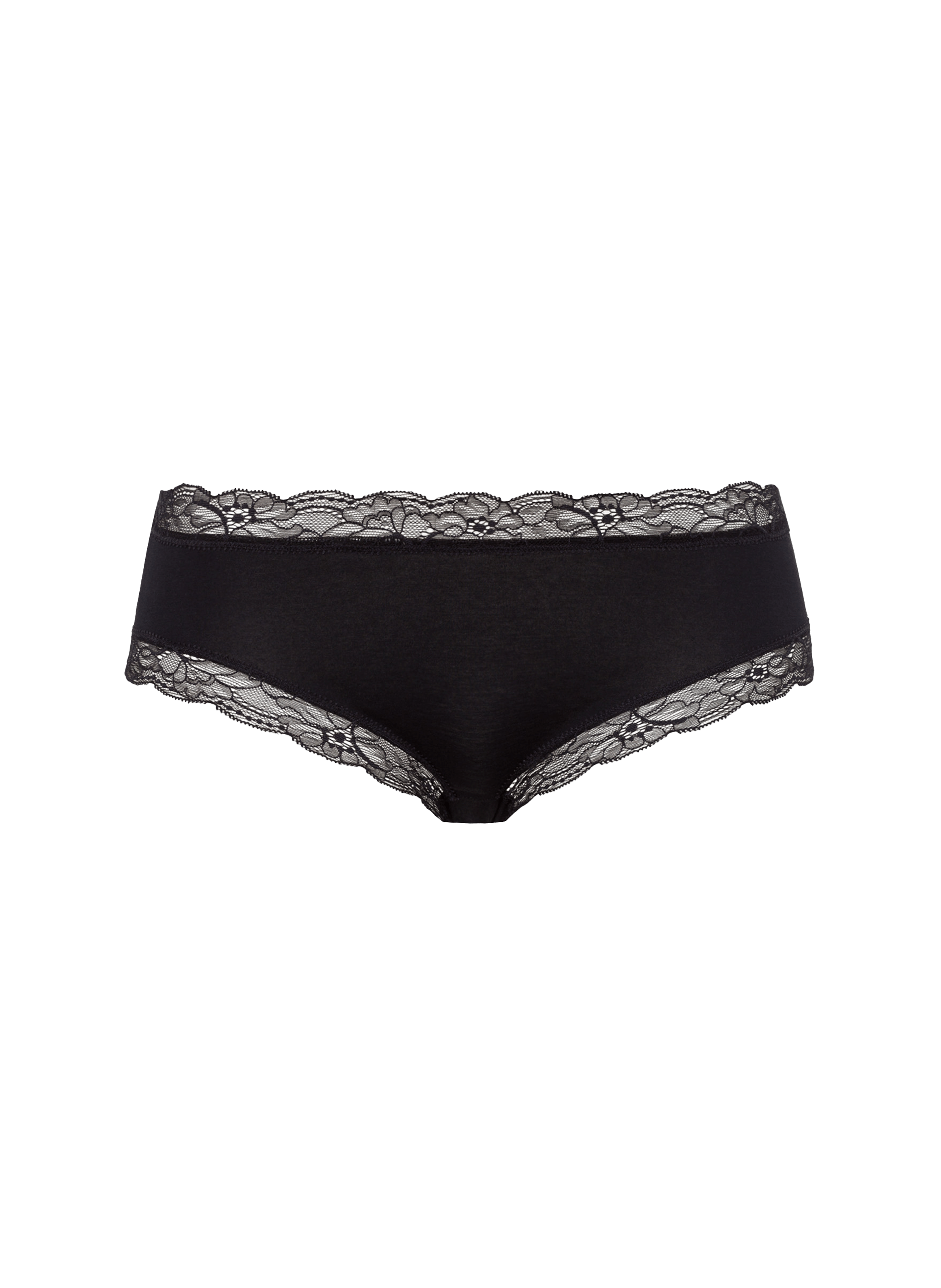 Lace Blended Cotton Culottes  Noir
