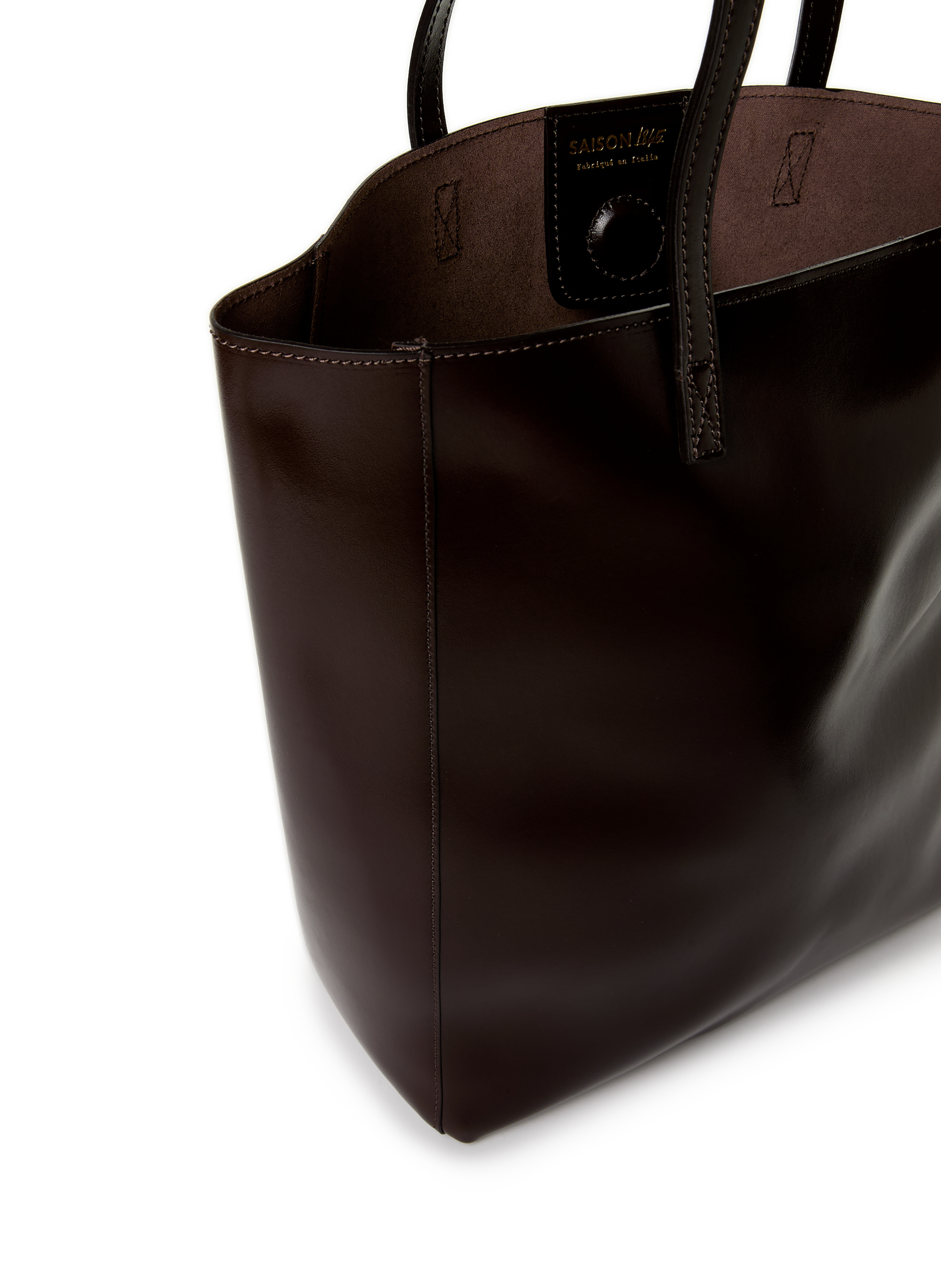 Sac cabas Gab en cuir SAISON 1865 Marron