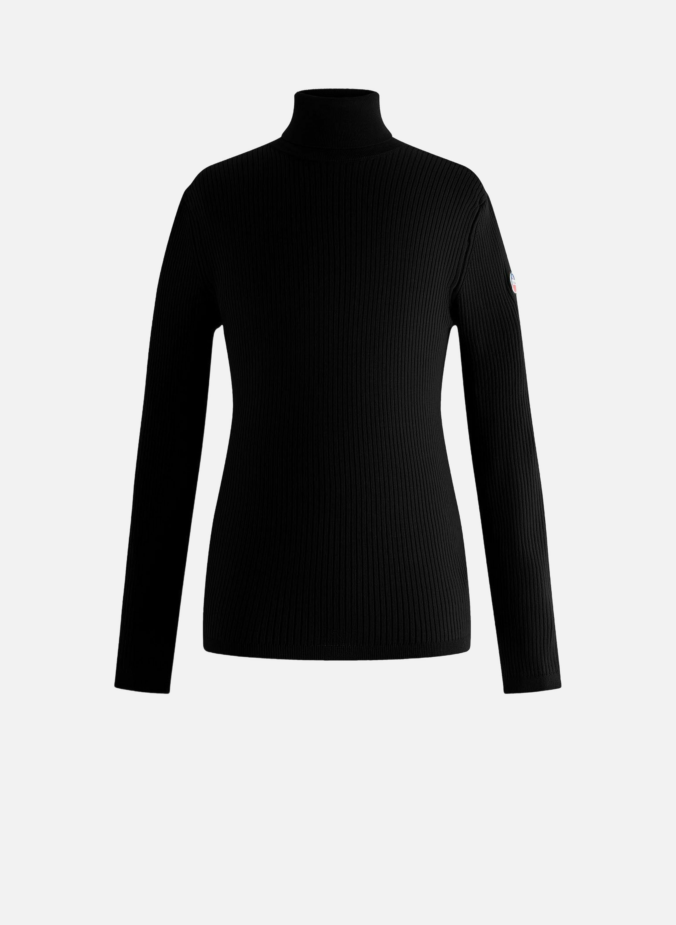 Pull ceillac col roulé coupe ajustée FUSALP Noir