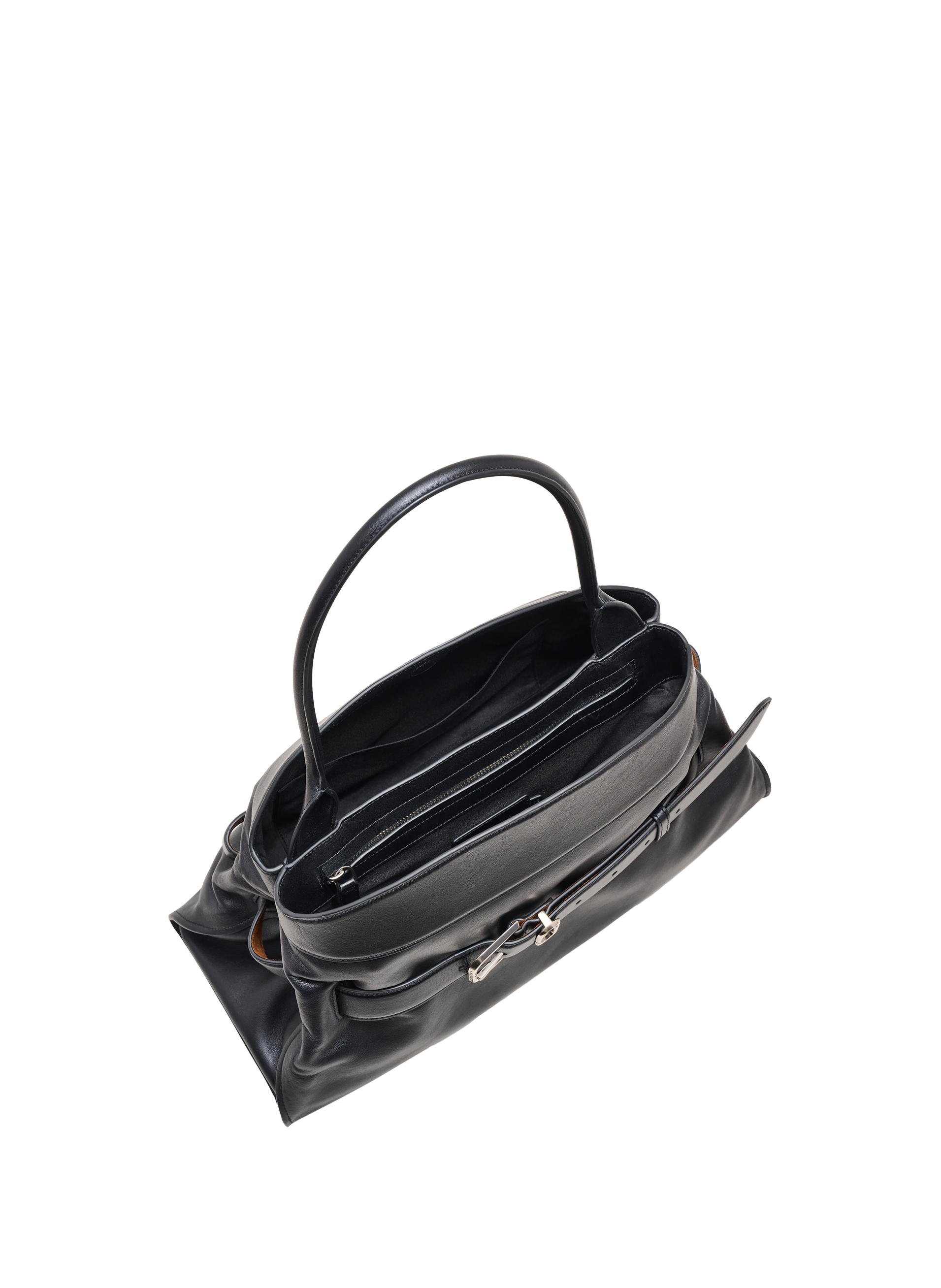 Sac épaule Dakota Satchel en cuir de vache MARC JACOBS Noir