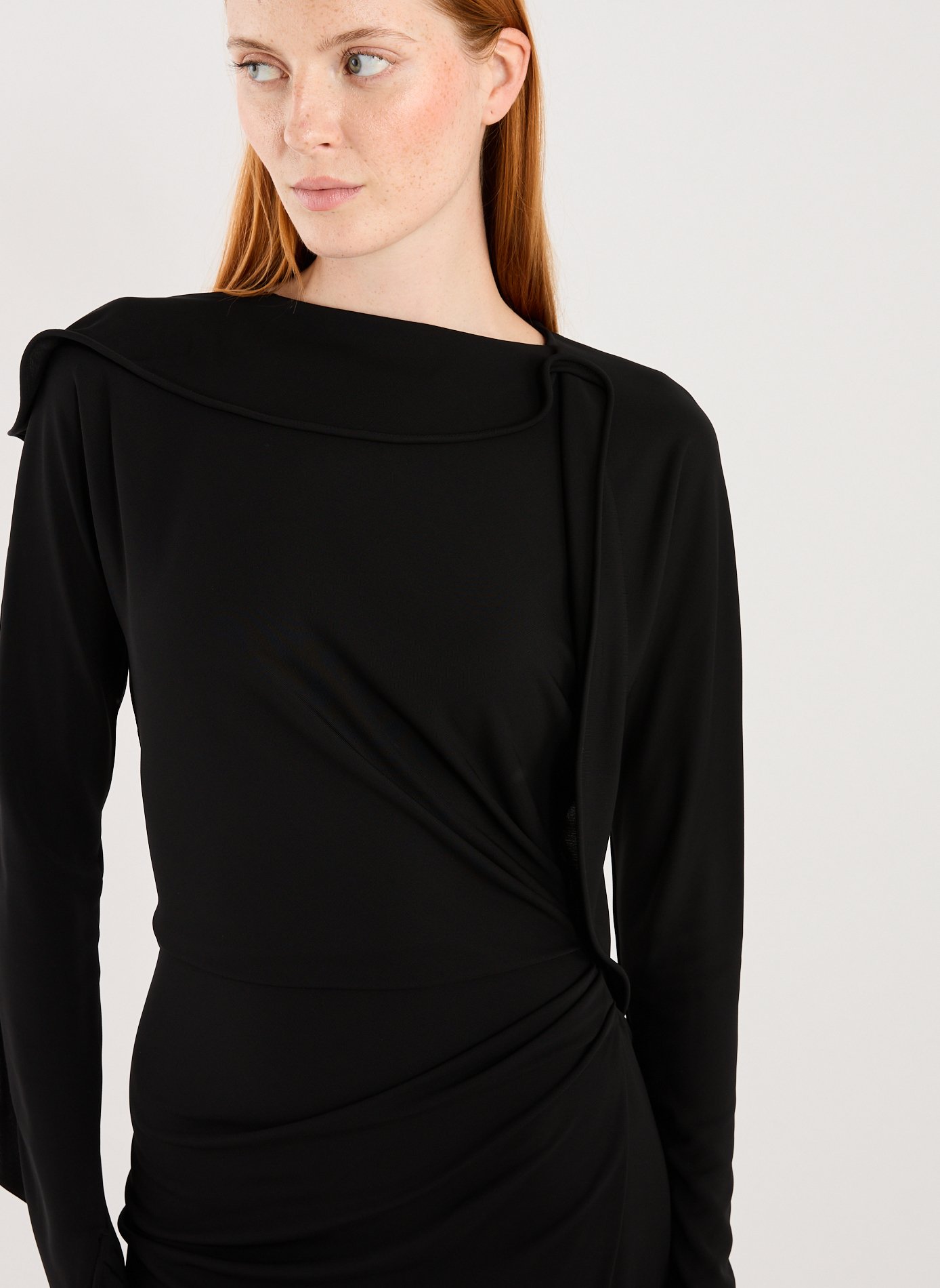 Draped maxi dress VICTORIA BECKHAM Black