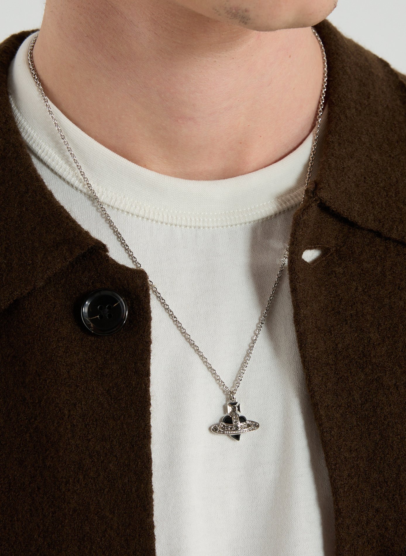 Heart pendant necklace VIVIENNE WESTWOOD Black