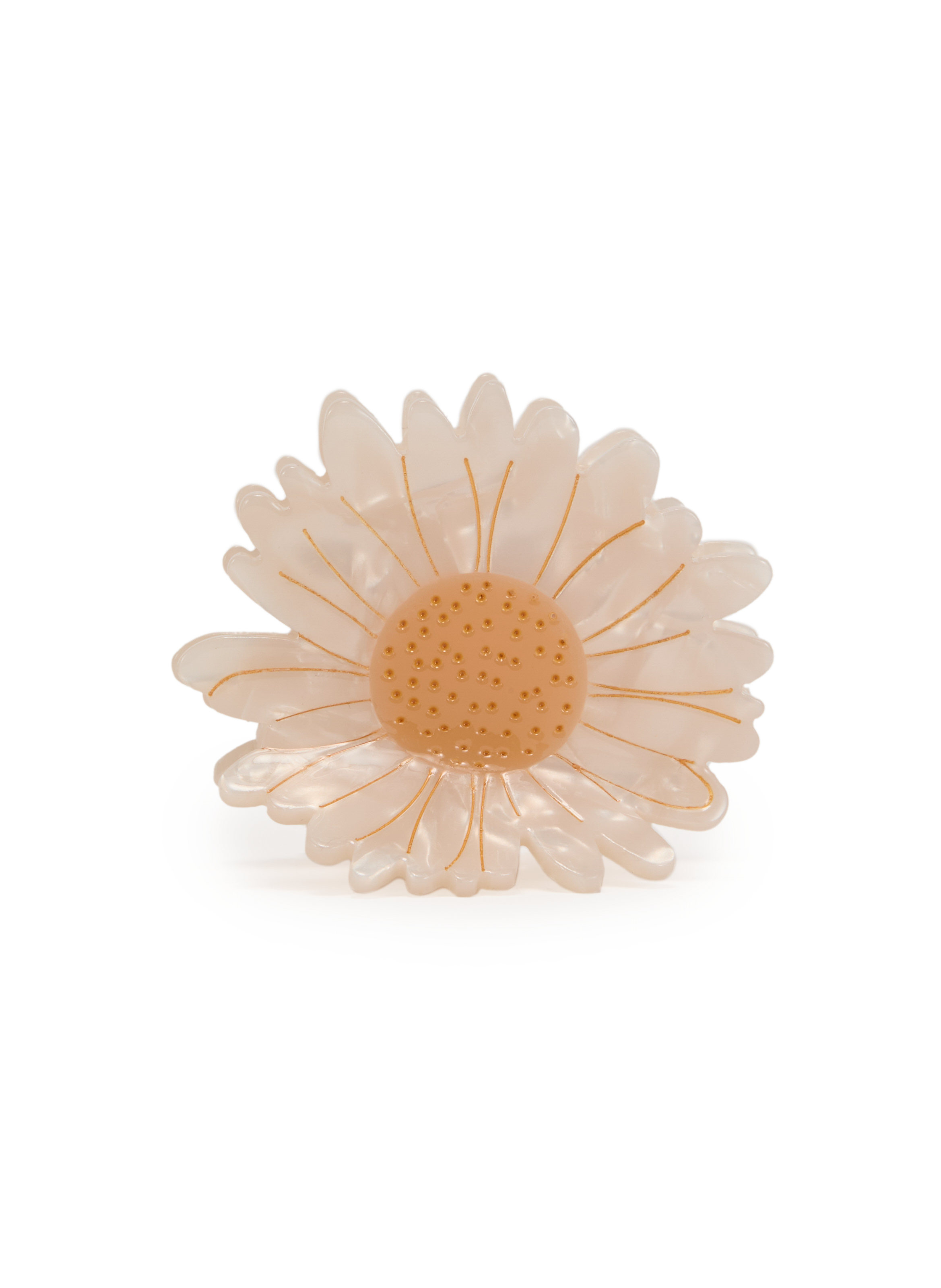 AU PRINTEMPS PARIS Pince à cheveux marguerite Blanc