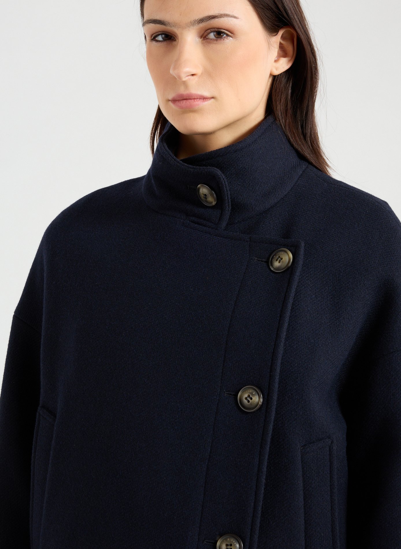 Oversized wool blend coat TRENCH & COAT Blue