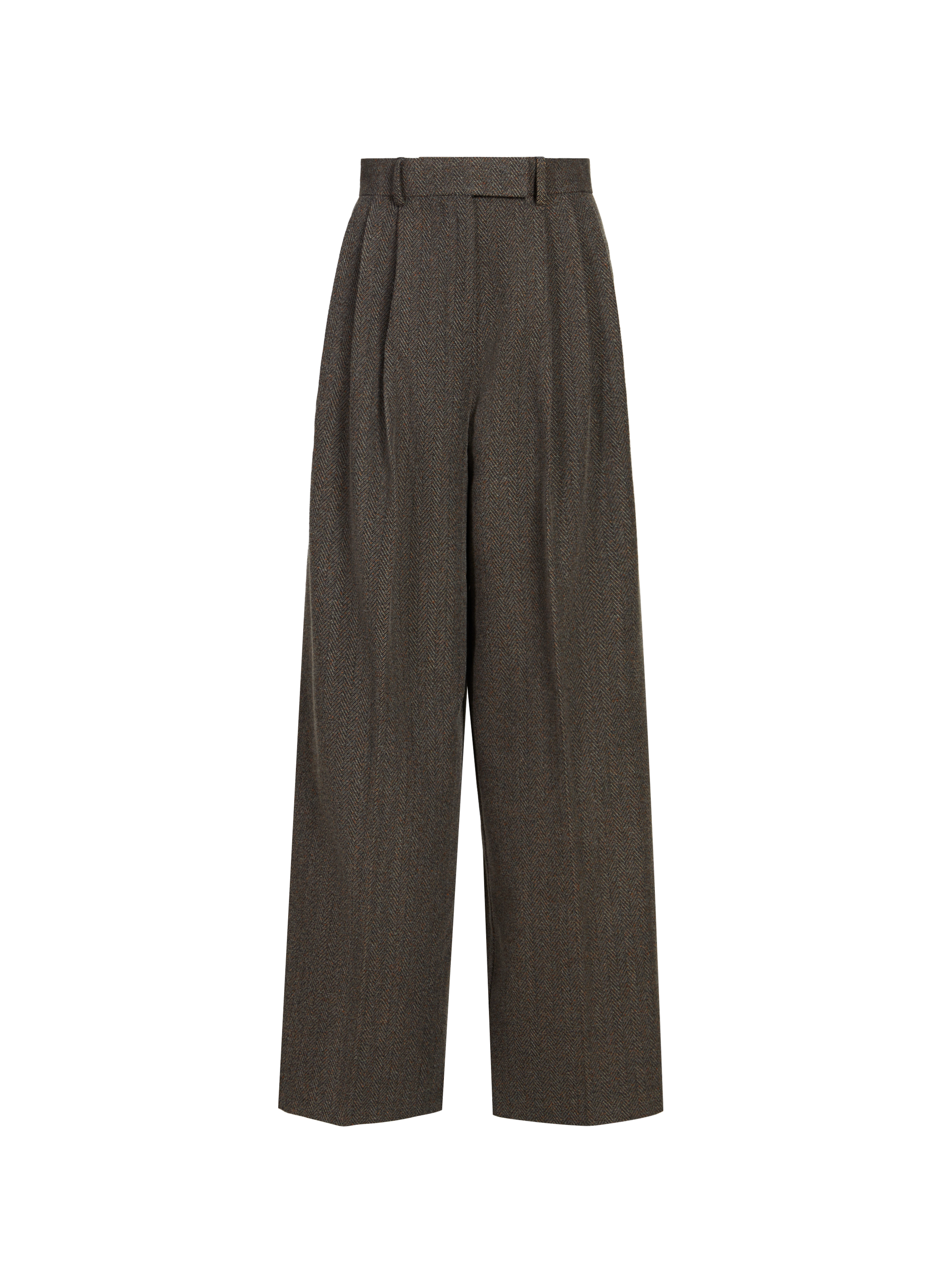 Pantalon droit à chevrons  TOPSHOP Gris