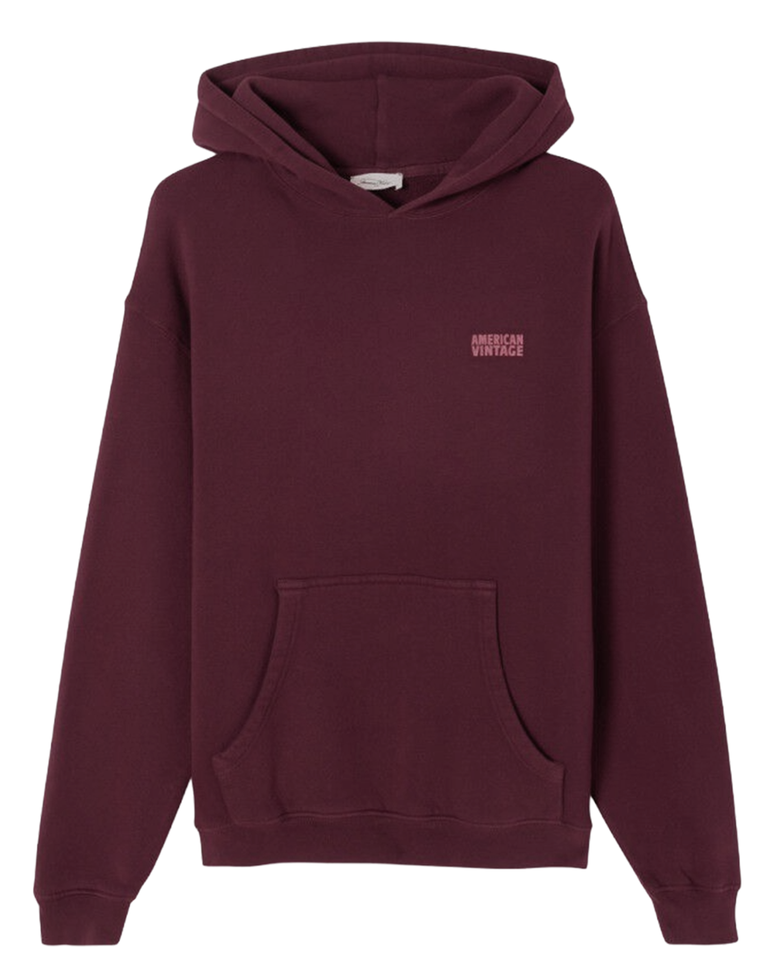 Sweat ample molletonné à capuche en coton izubird AMERICAN VINTAGE Rouge