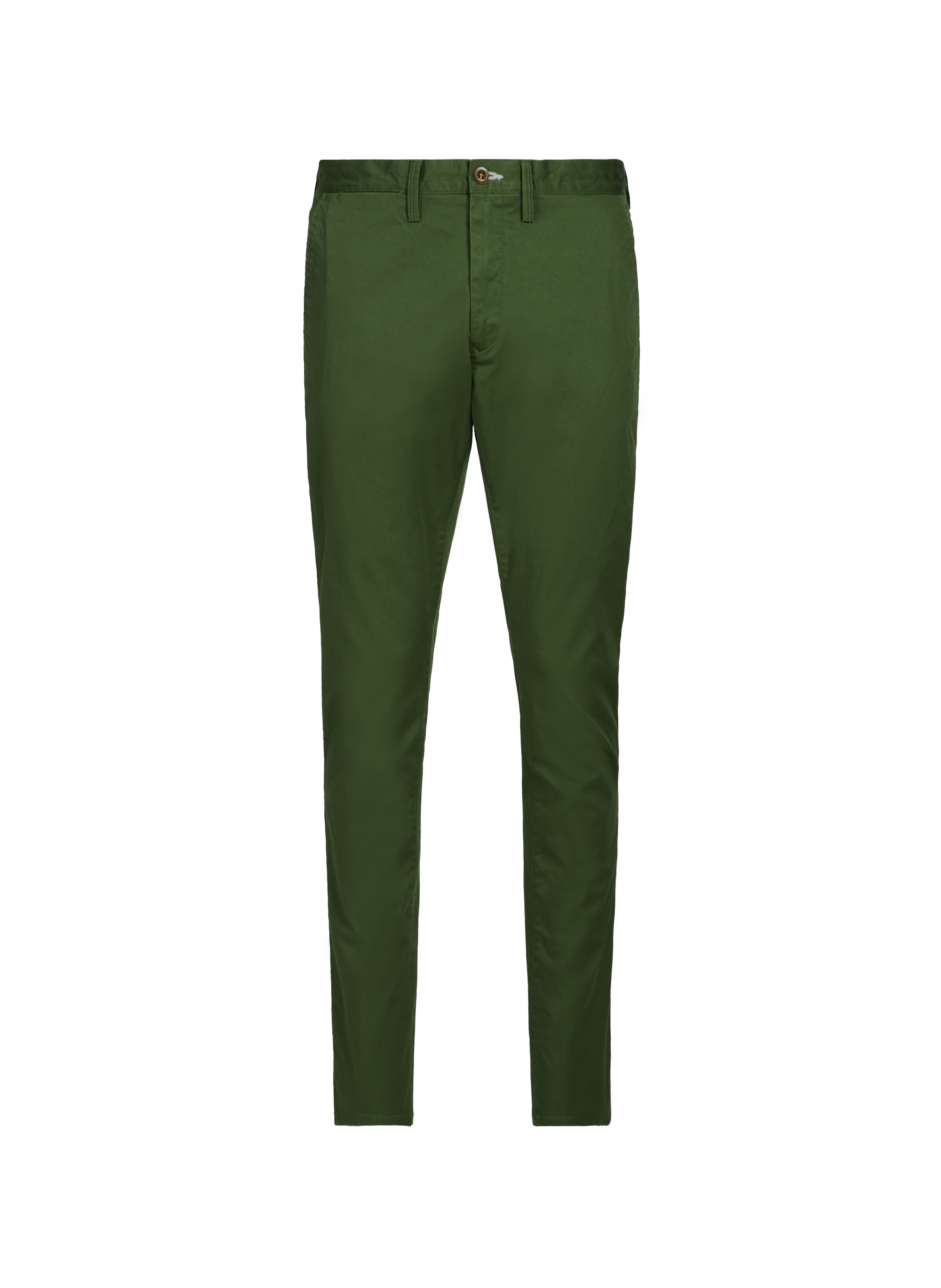 Cotton and linen chino trousers GANT Green