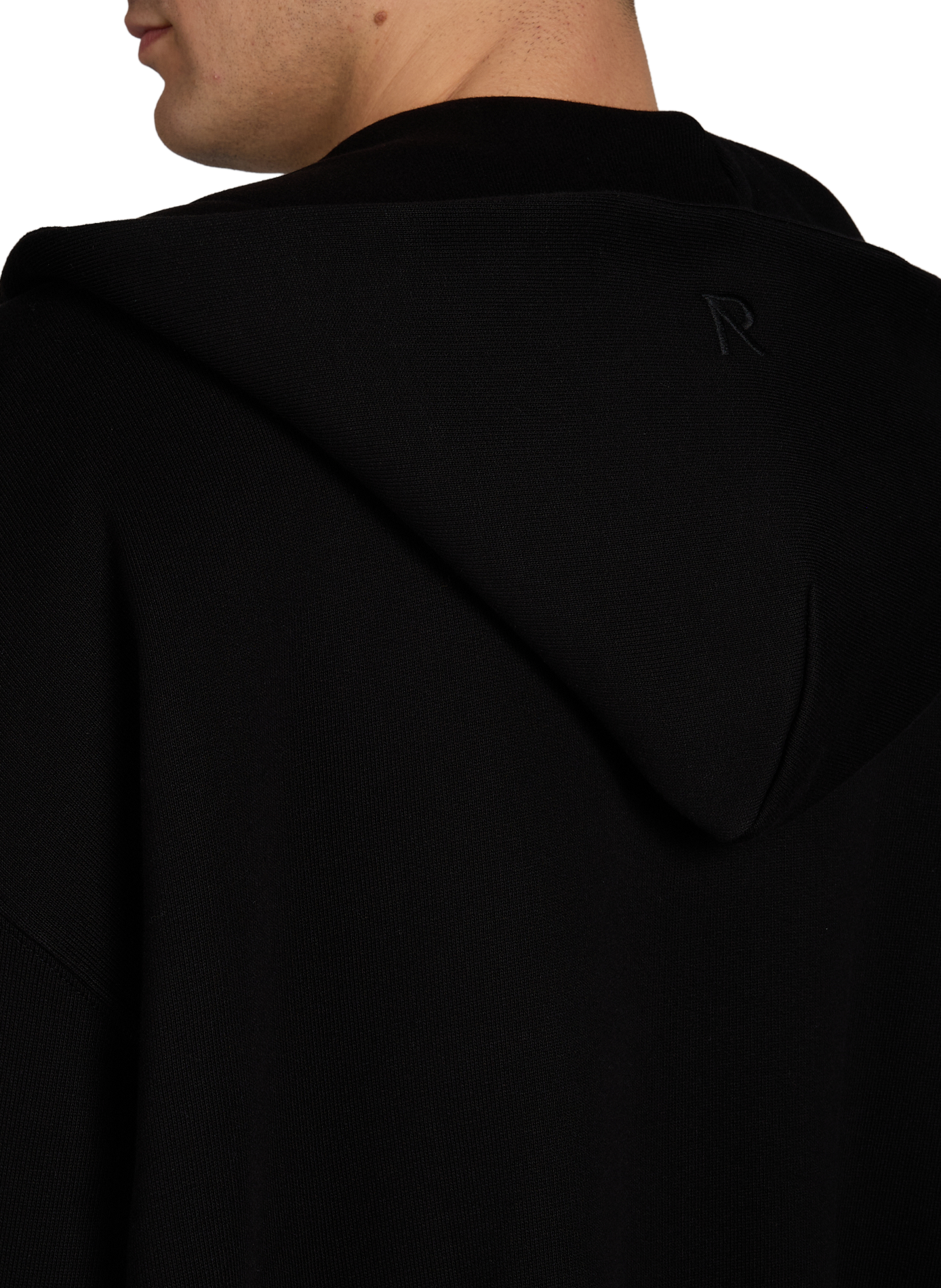 Oversized cotton hoodie REPRESENT Black