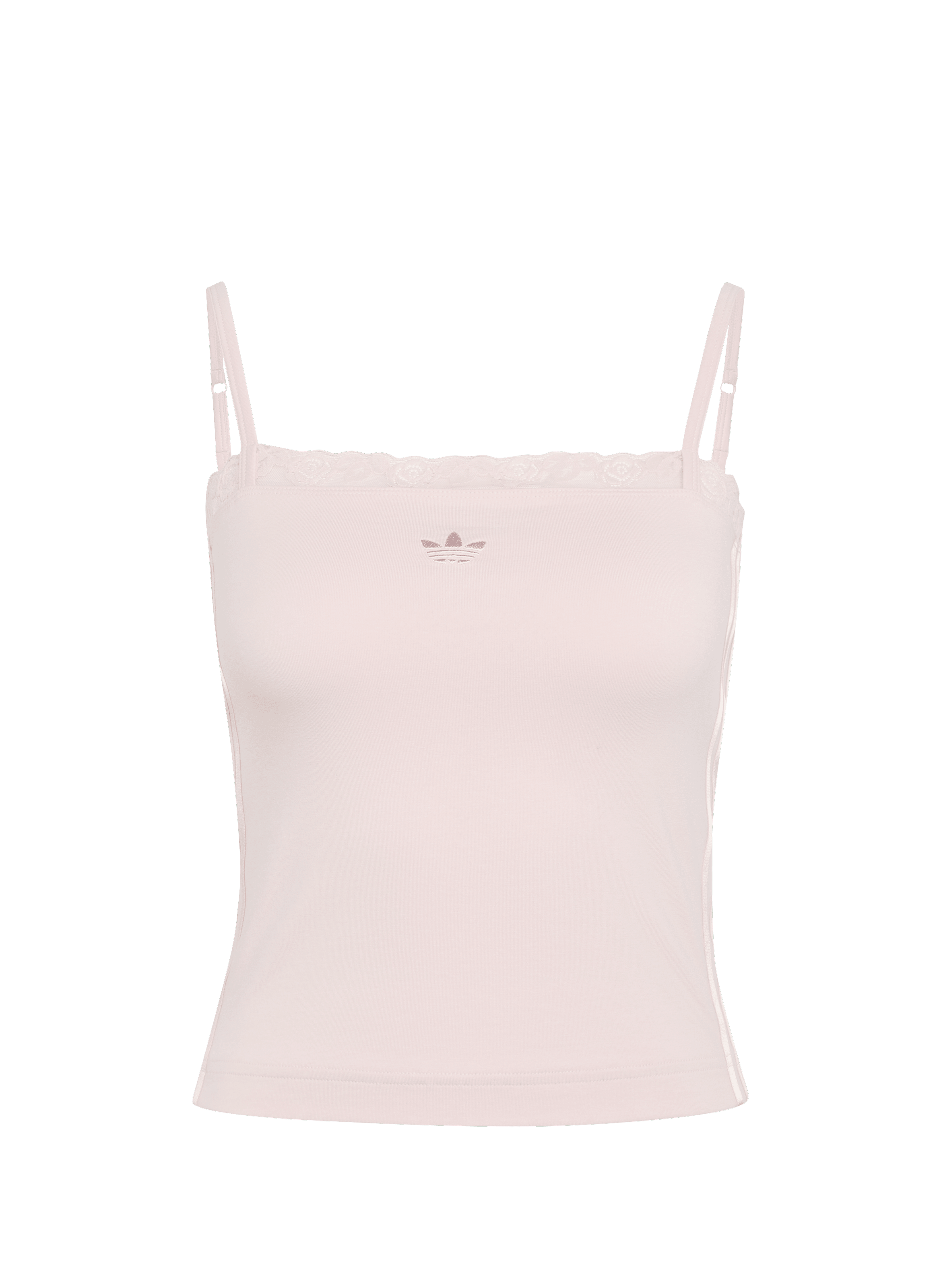 Tank top with lace collar logo ADIDAS Pink