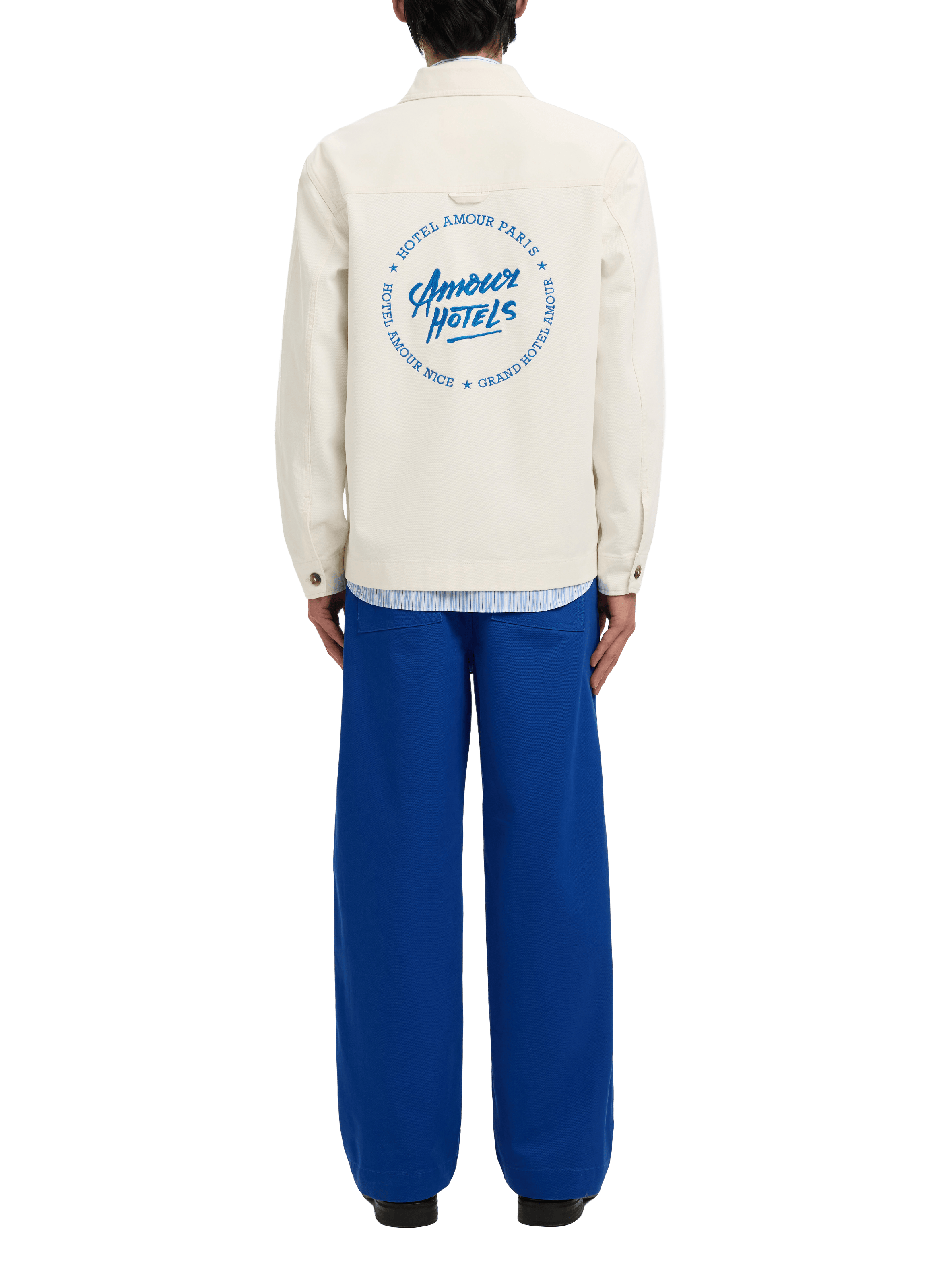 Cotton-blend overshirt SELECTED Beige