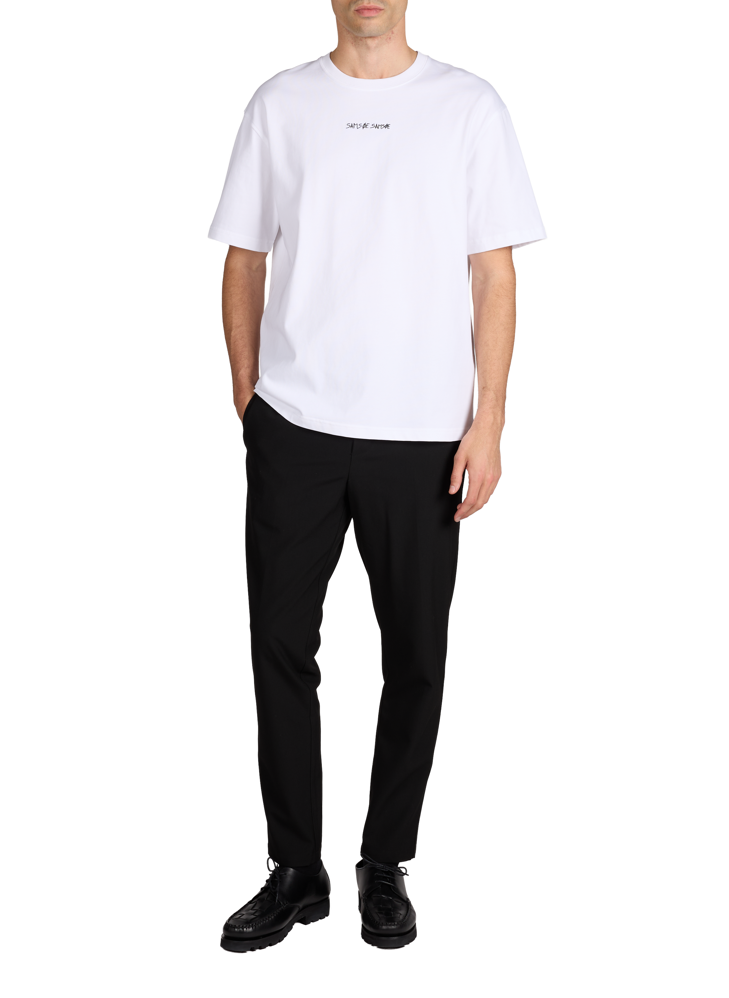 Night blue trousers - The Air Uniform SAMSOE SAMSOE Black