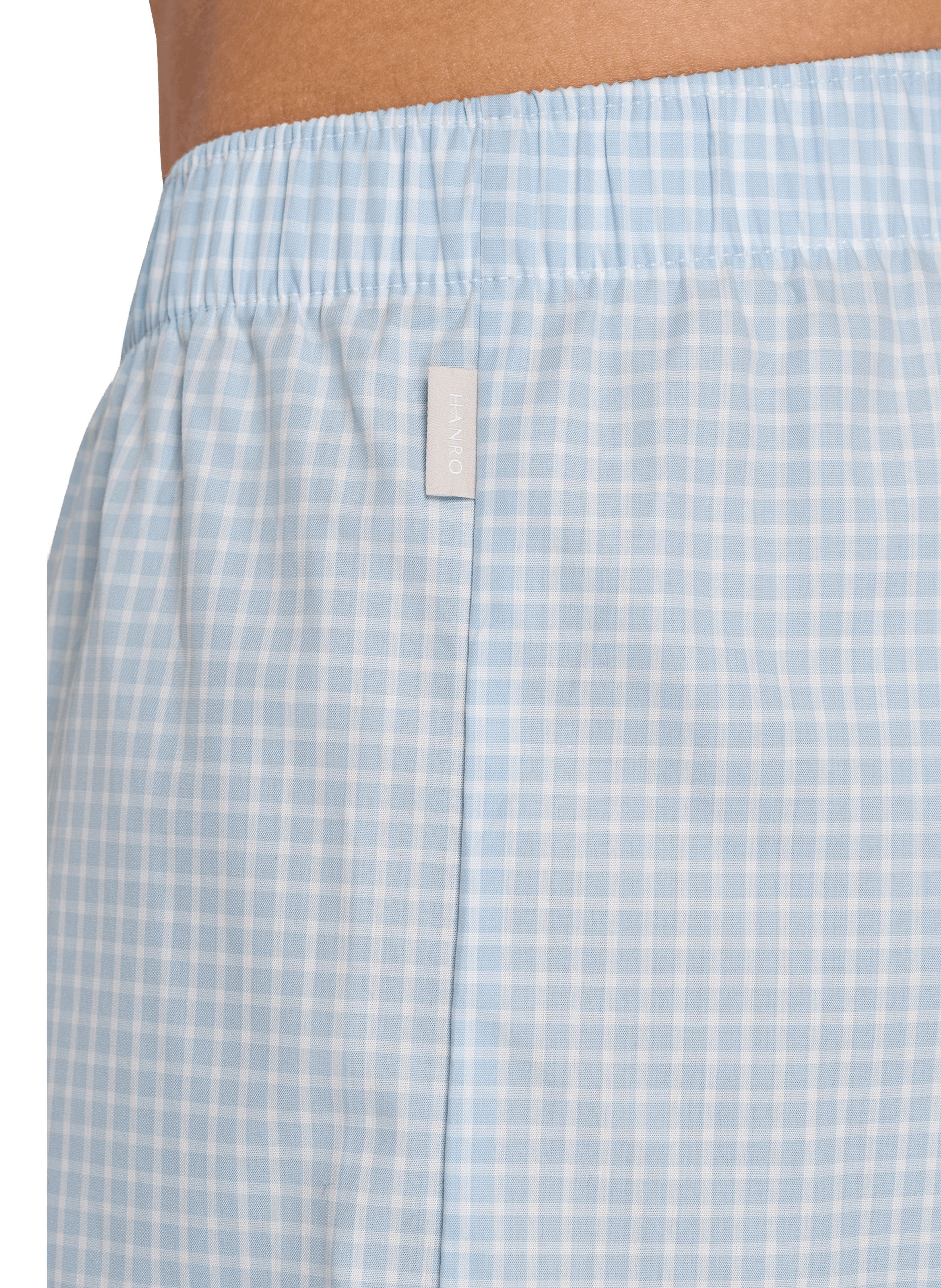 Boxer imprimé en coton HANRO Bleu