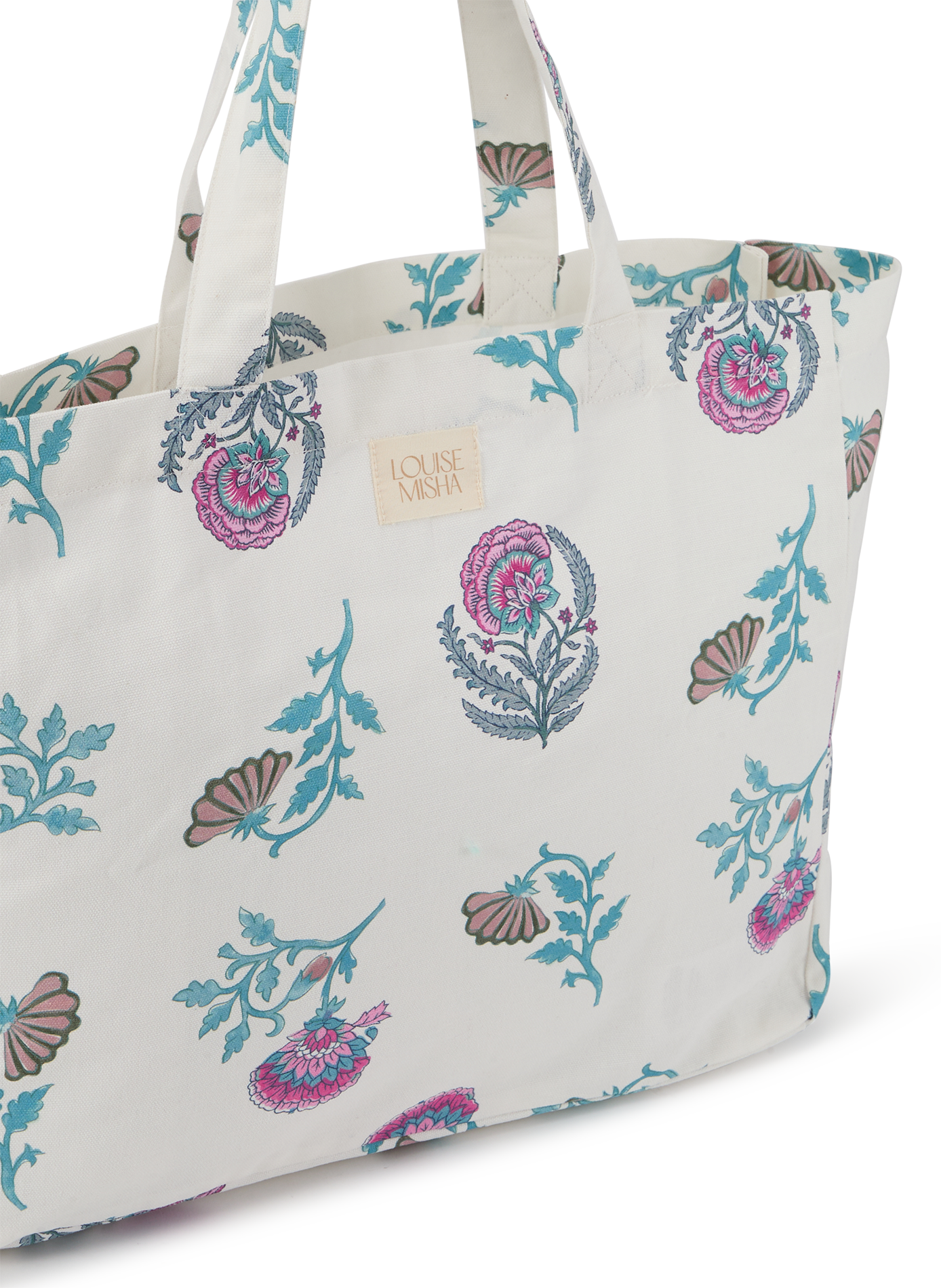 Tote Bag Beverly imprimé en coton LOUISE MISHA Multicolore