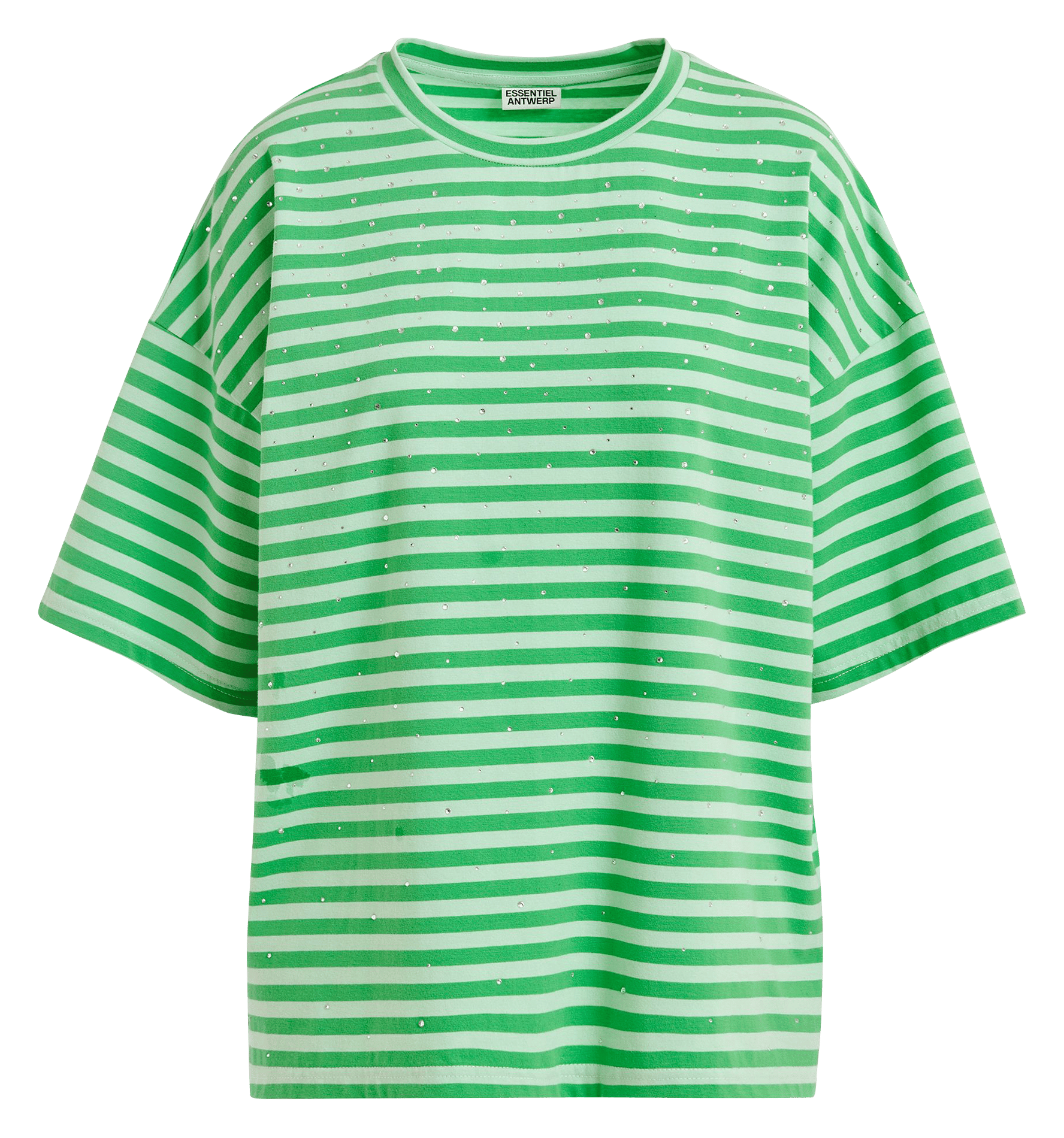 Tee-shirt oversize rayé à strass Joste ESSENTIEL ANTWERP Bleu