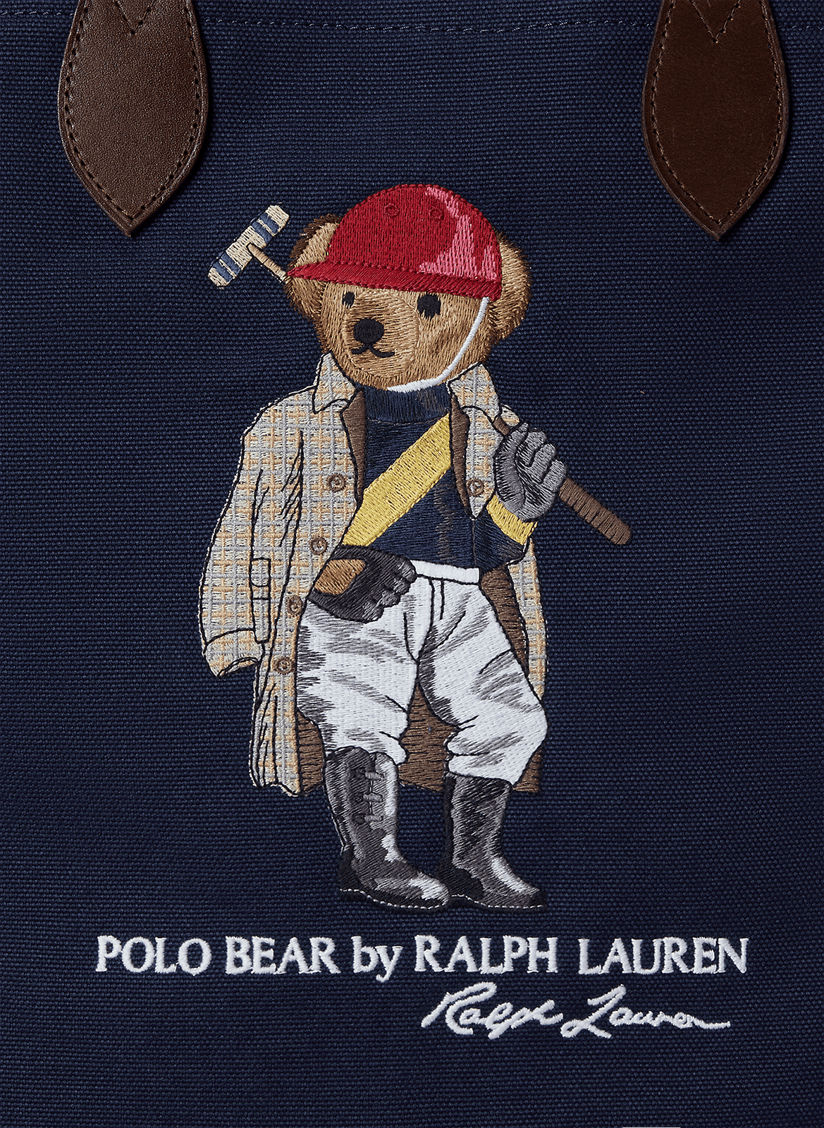 Sac en toile de coton à logo POLO RALPH LAUREN Bleu