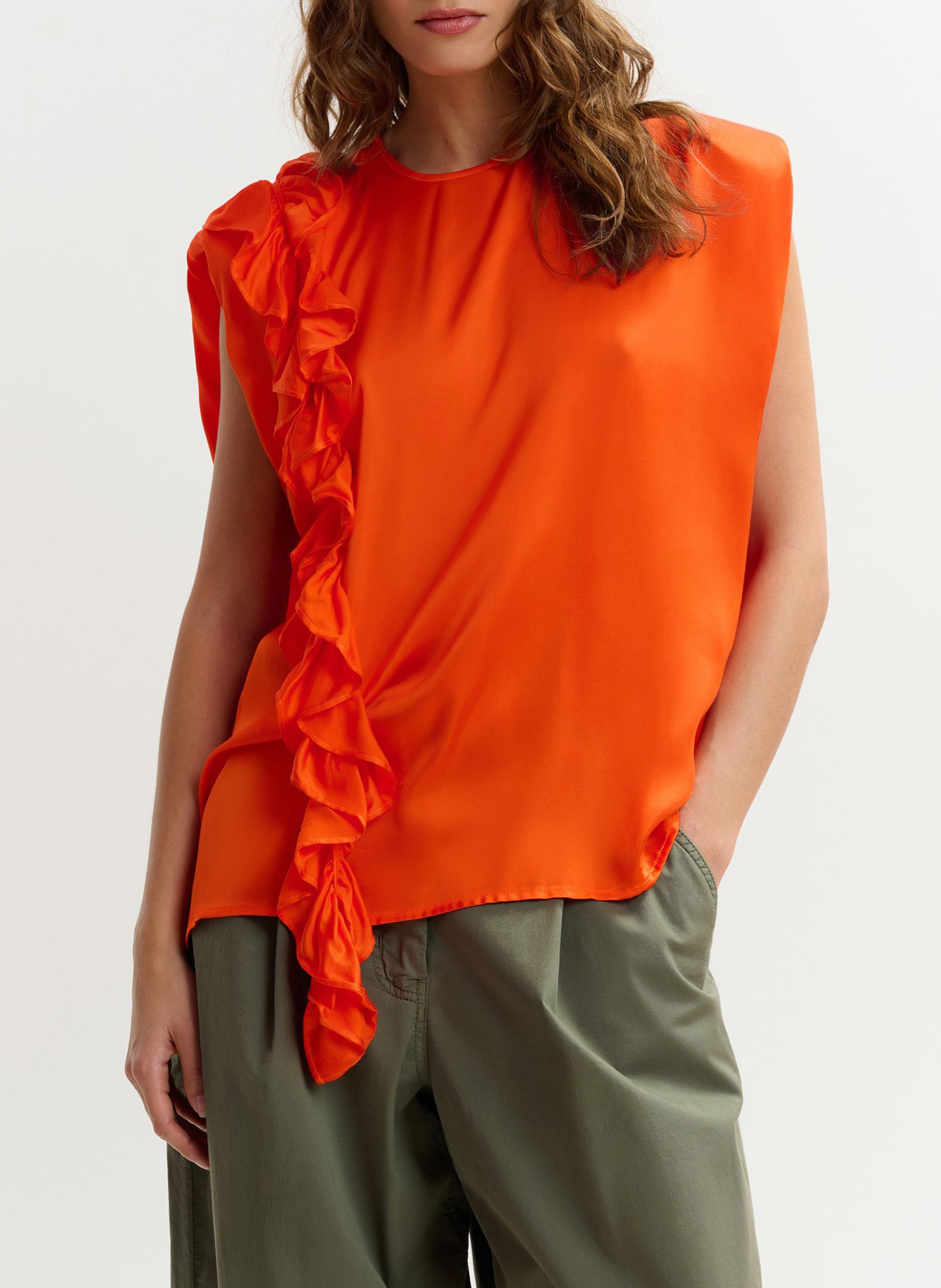 Top col rond joey ESSENTIEL ANTWERP Orange