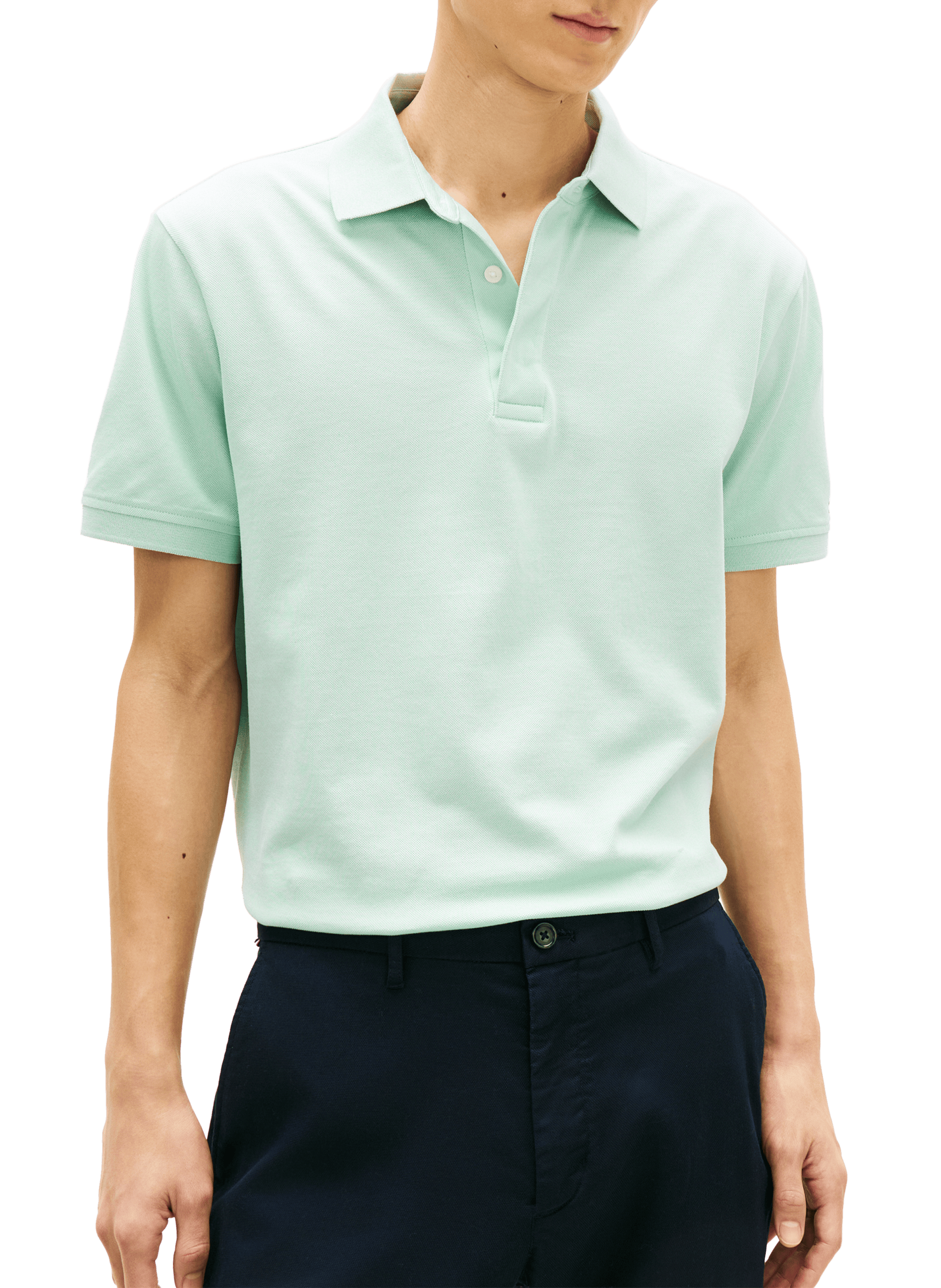 Polo en coton TOMMY HILFIGER Vert