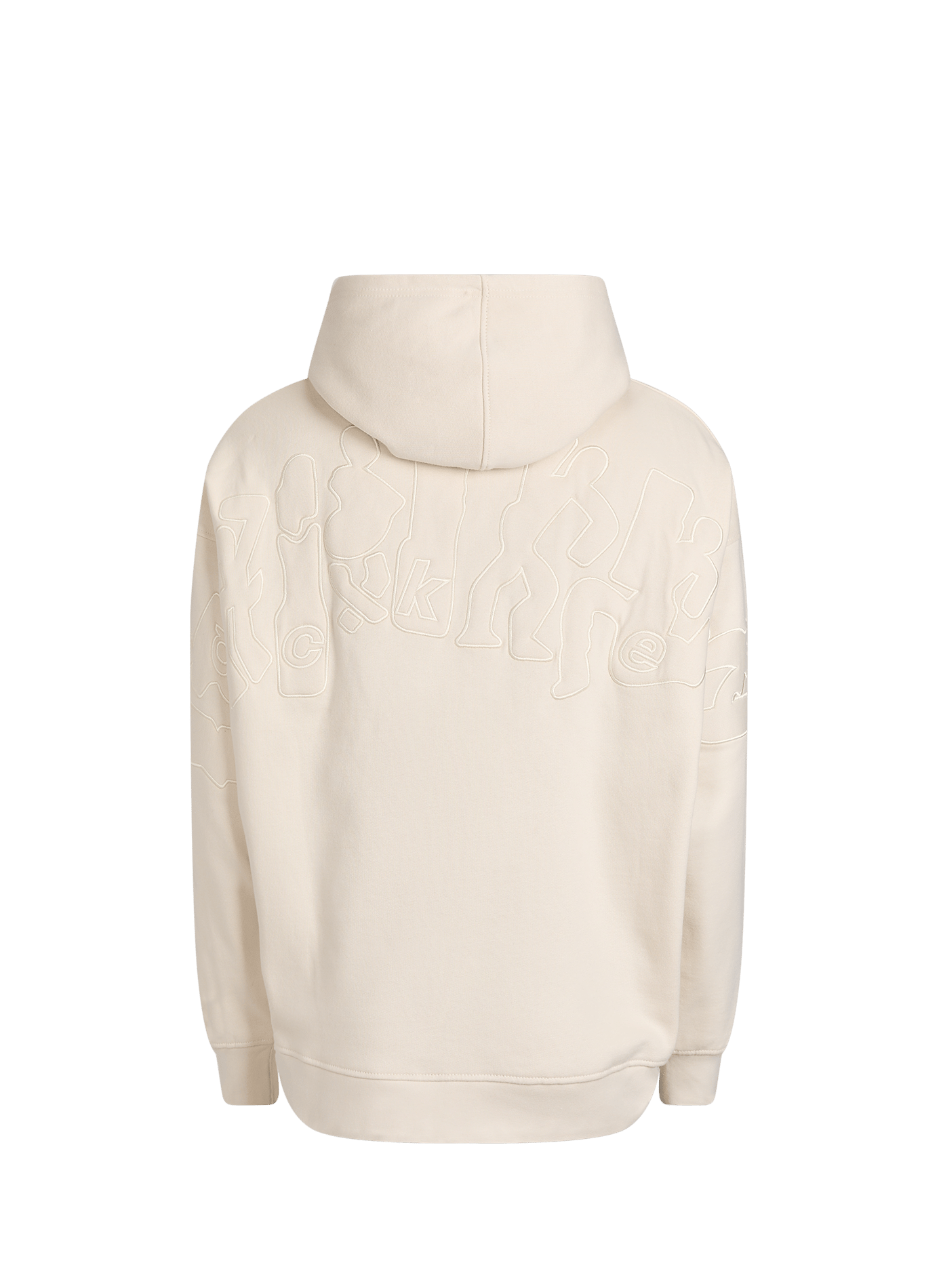 Sweat à capuche brodé en coton JACKER. Beige