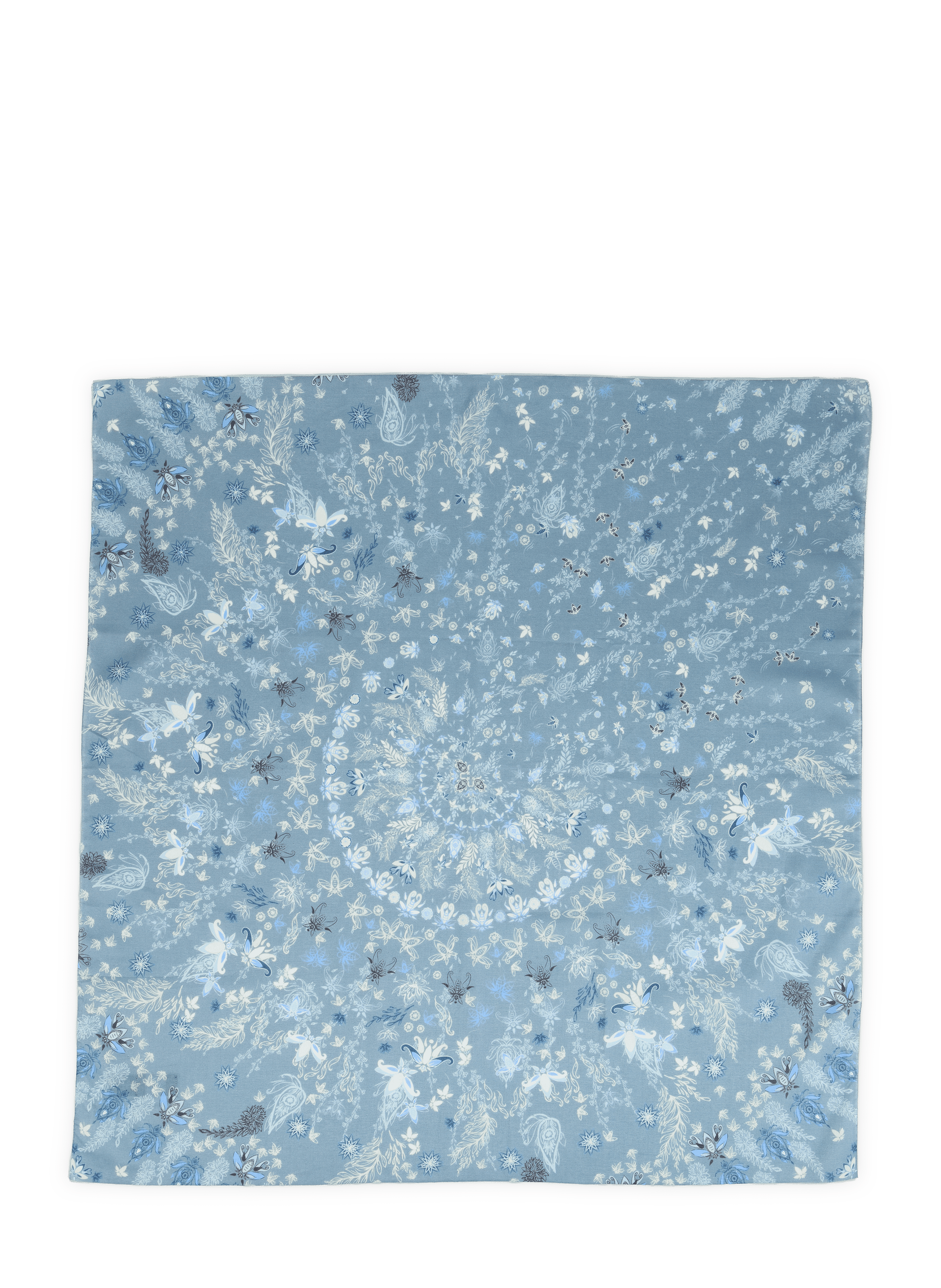 Square Oria cotton scarf PETRUSSE Blue