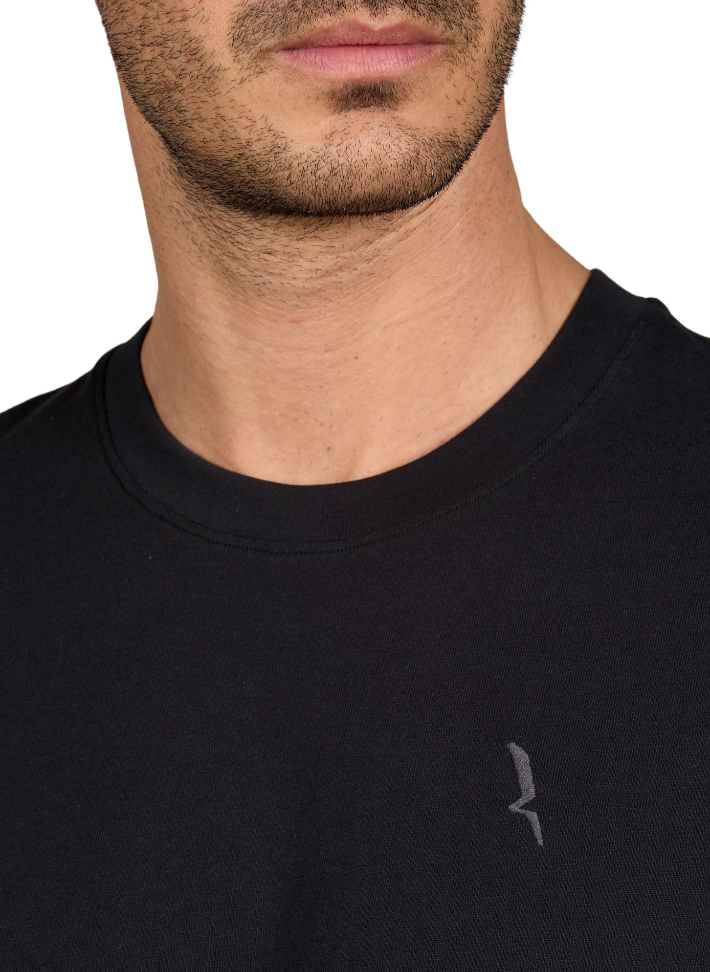 Cotton round-neck T-shirt AIGLE Black