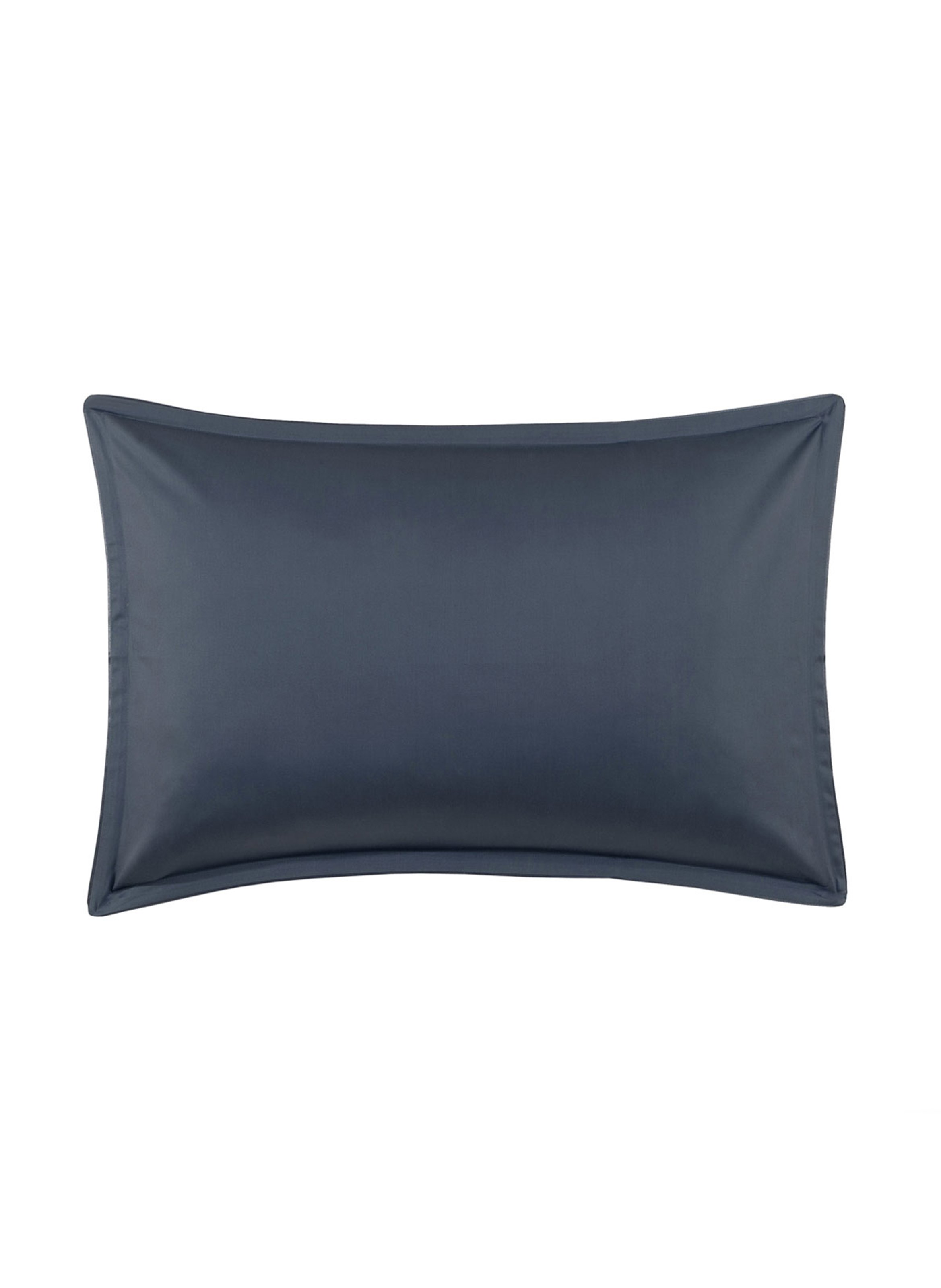 Taie d'oreiller unie en satin de coton bio, teophile ALEXANDRE TURPAULT Bleu