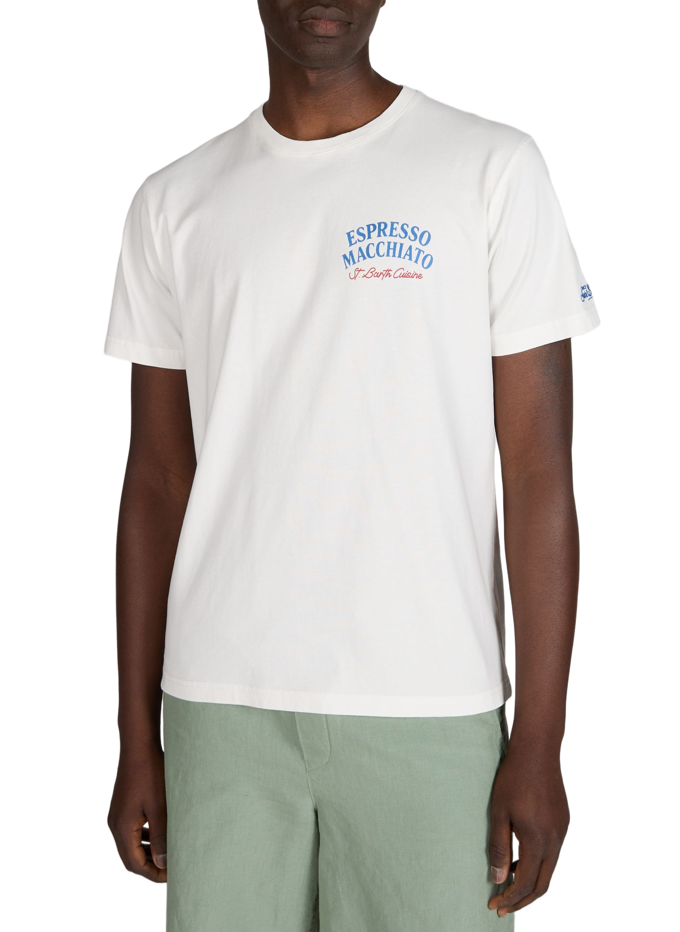 Straight cotton t-shirt MC2 SAINT BARTH Yellow