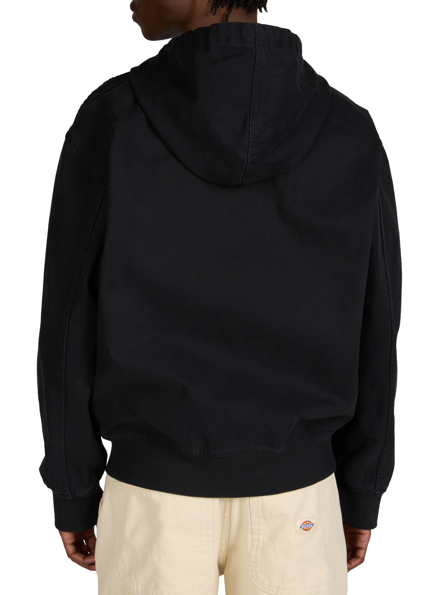 Zip-up cotton hoodie DICKIES Black