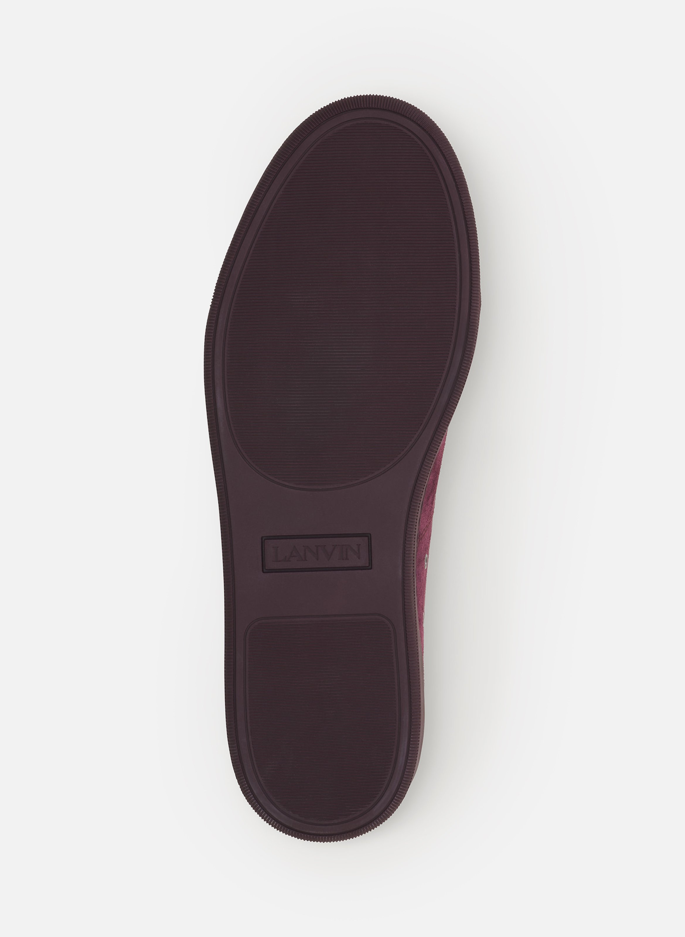 Sneakers dbb1 en cuir et suede LANVIN Marron