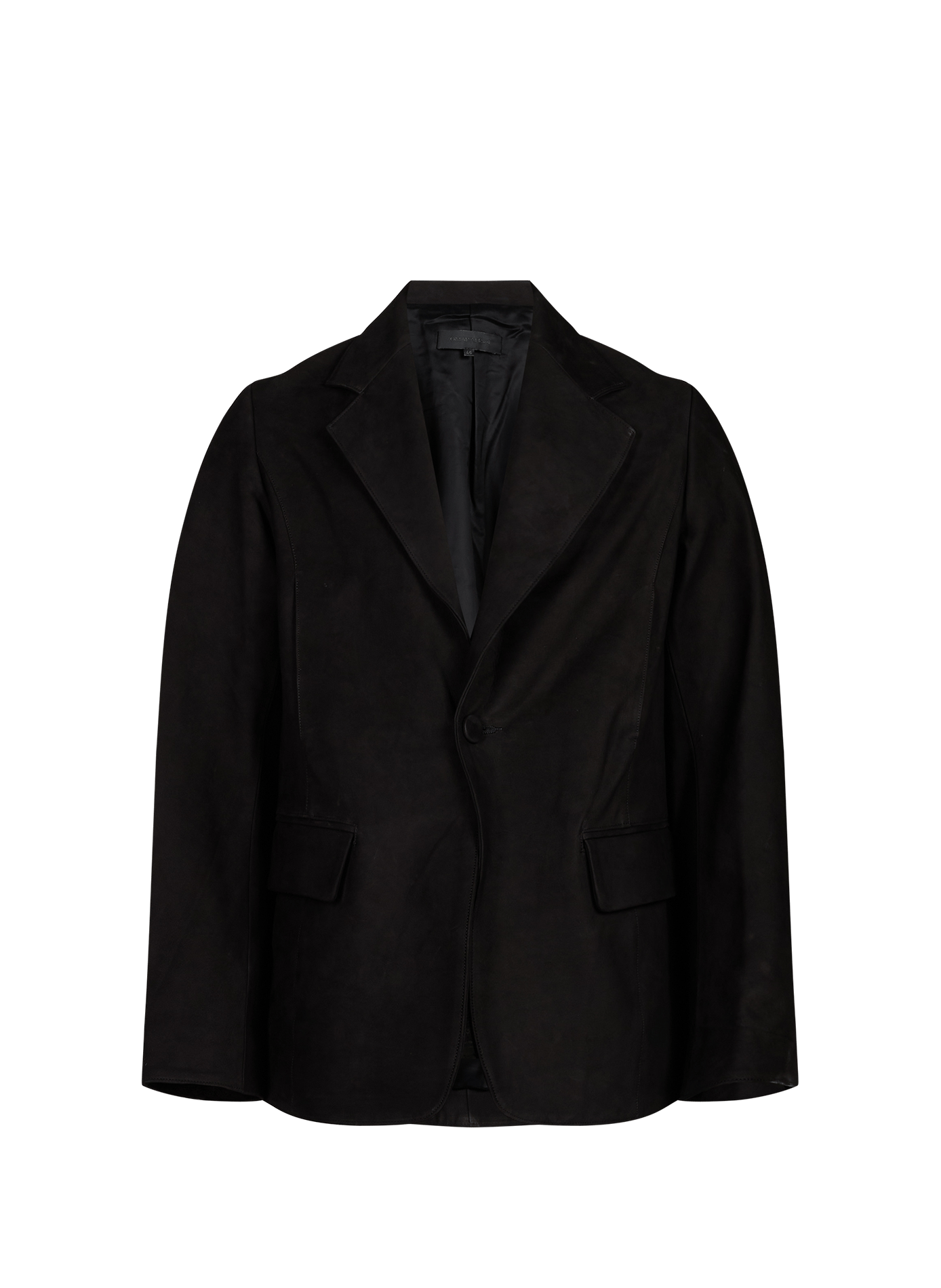 Leren blazer OMAR AFRIDI Zwart