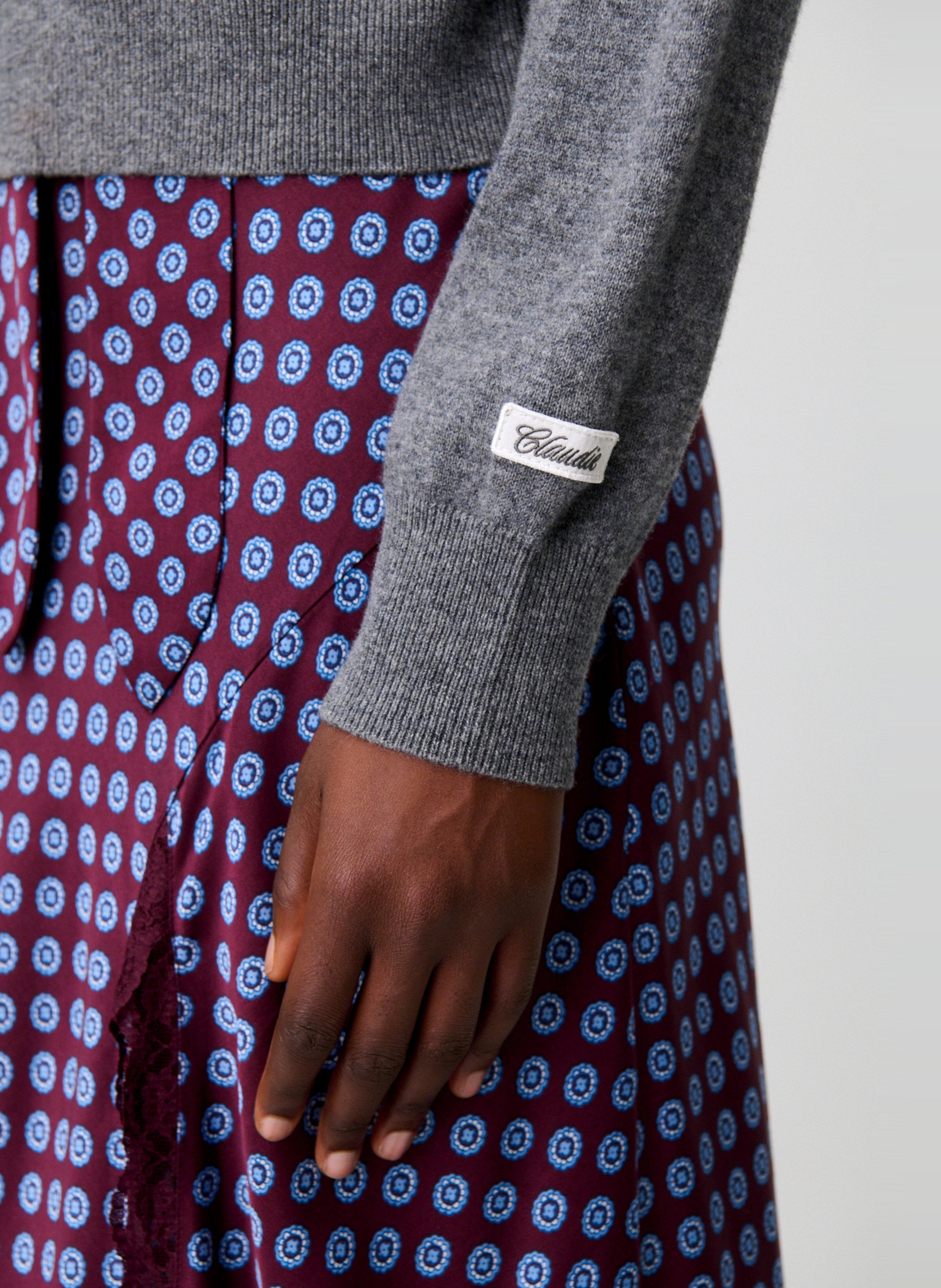 Pull oversize en laine CLAUDIE PIERLOT Gris
