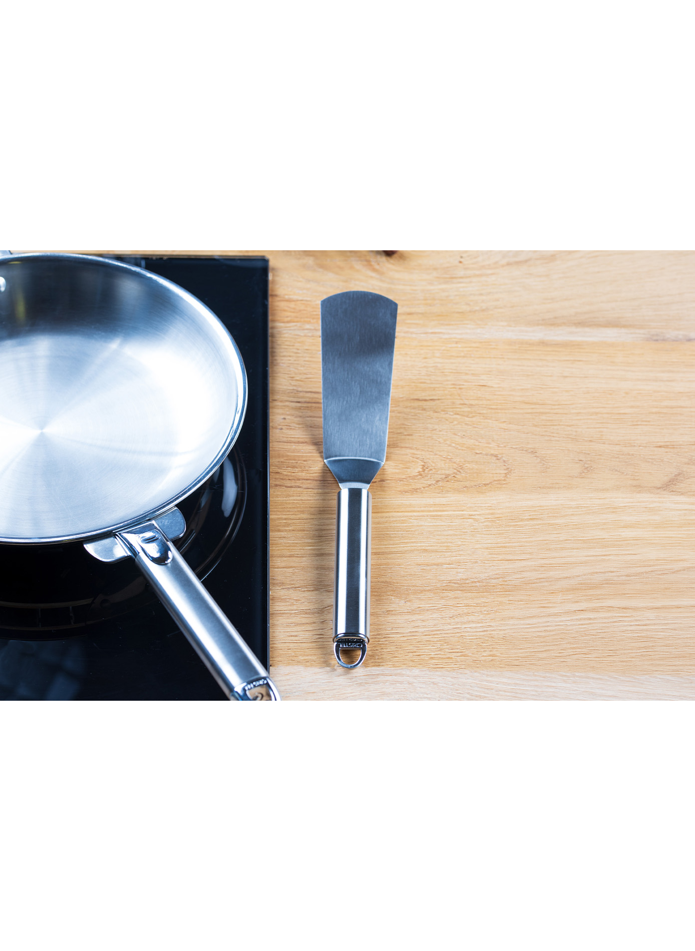 Spatule large Poc en inox CRISTEL Gris