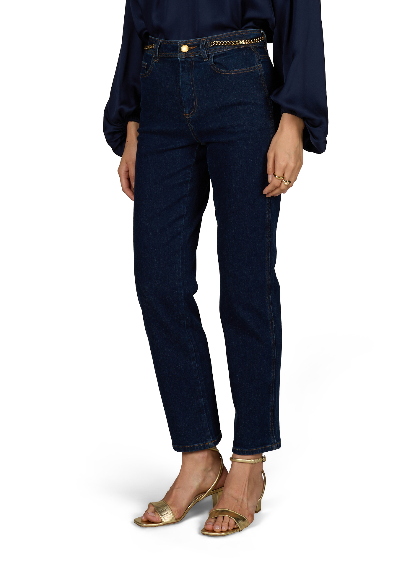 Alyssa cotton jeans GUESS Blue